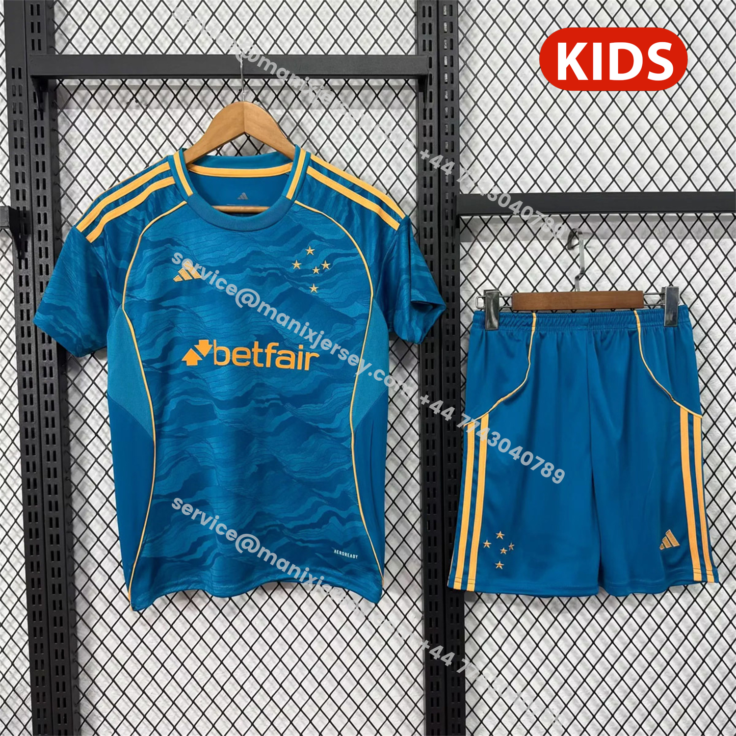 ManixJersey.com | Cruzeiro 25-26 Third Kids Kit -Customize Name, Number and Patch | Worldwide Shipping