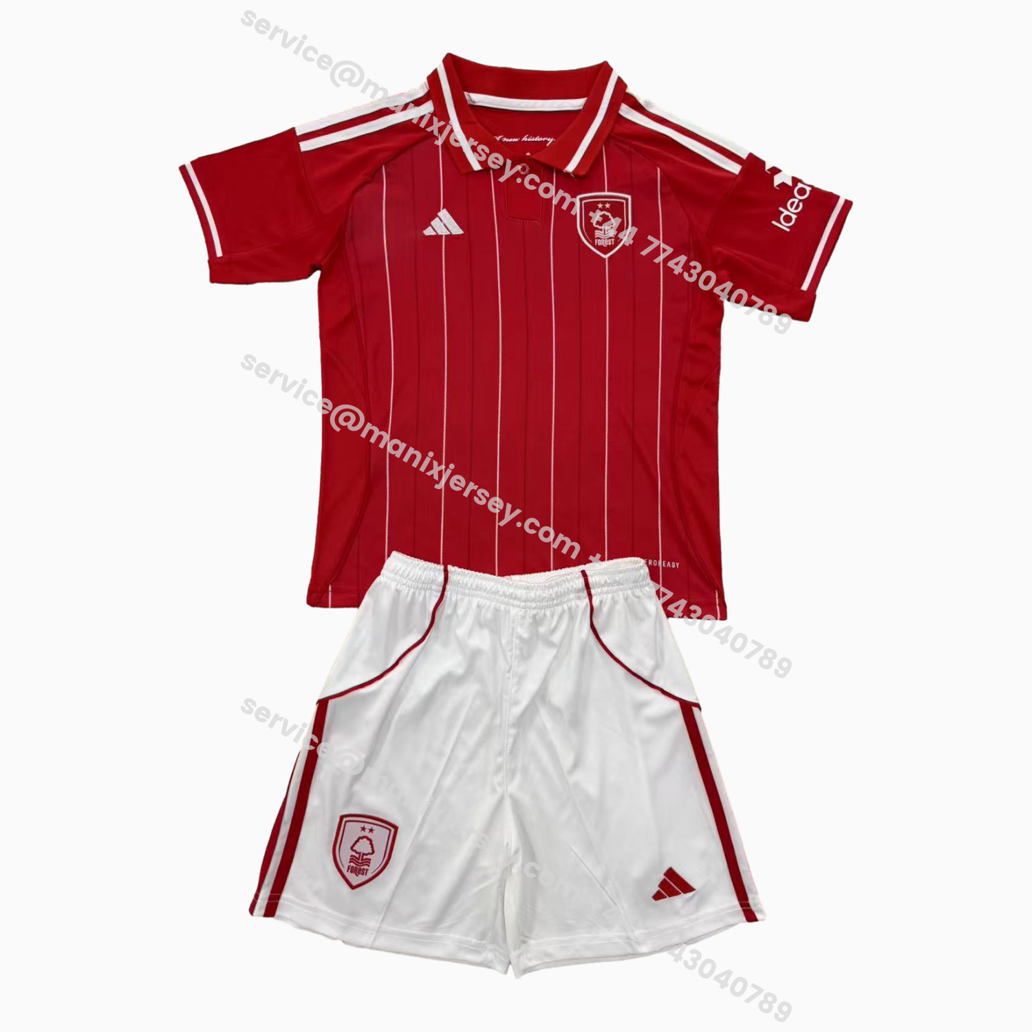 ManixJersey.com | Nottingham Forest 25-26 Home Men's Adult Jersey Set - Fans Version -Customize Name, Number and Patch | Worldwide Shipping