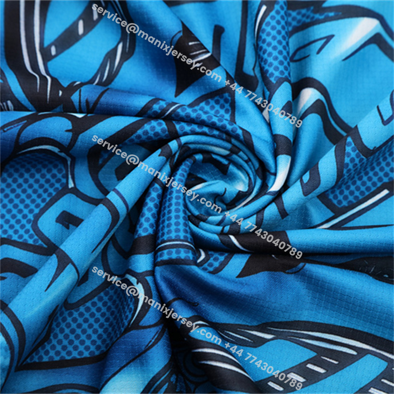 ManixJersey.com | Napoli 25-26 Short-Sleeve Training Set - Blue Mecha Top & Black Shorts -Customize Name, Number and Patch | Worldwide Shipping