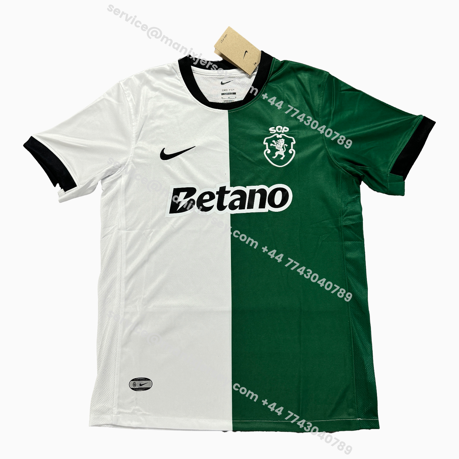 ManixJersey.com | Sporting CP 25-26 Green And White Special Jersey - Fans Version -Customize Name, Number and Patch | Worldwide Shipping