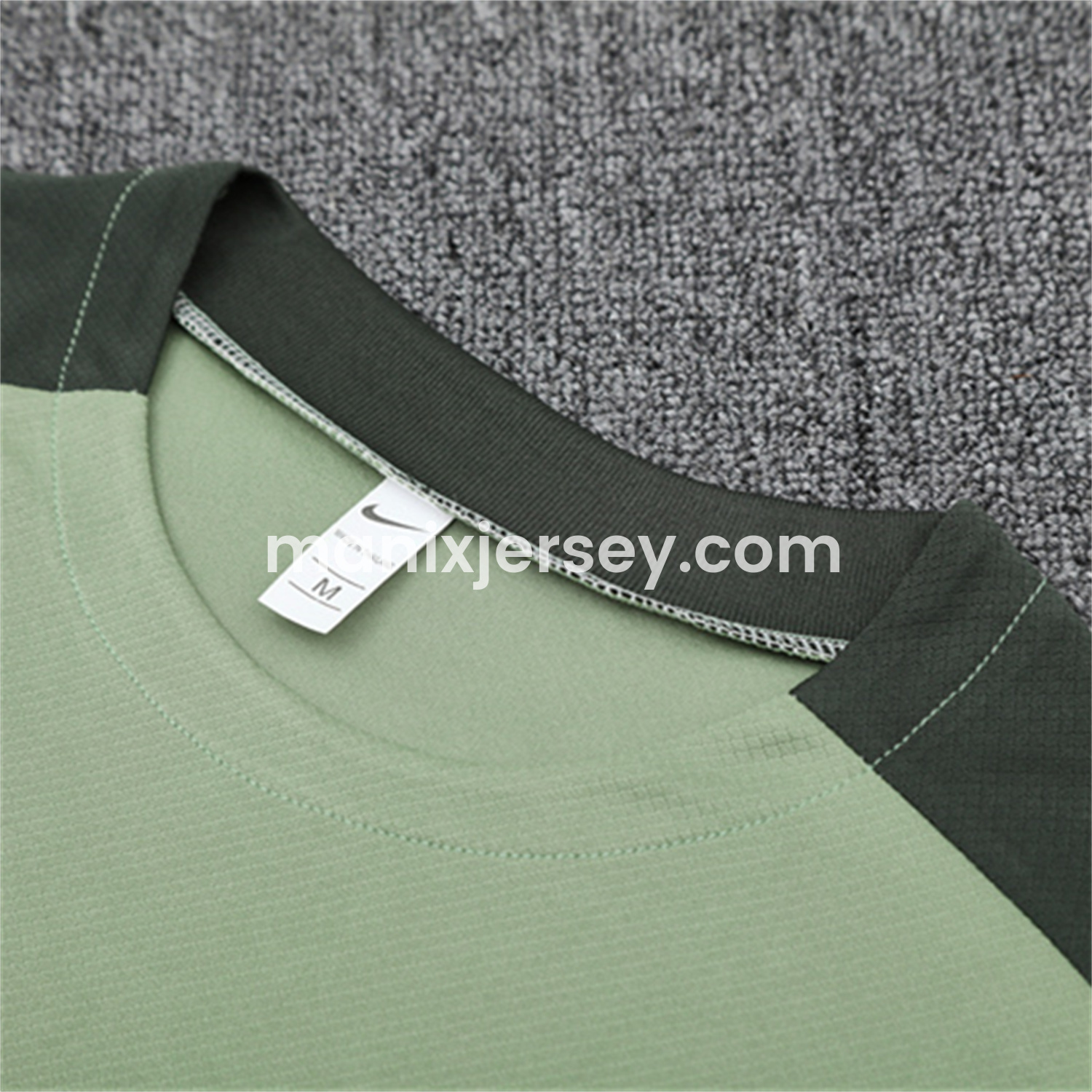 ManixJersey.com | C.H.E.L.S.E.A 25-26 Short-Sleeve Training Set - Light Green Top & Army Green Shorts -Customize Name, Number and Patch | Worldwide Shipping