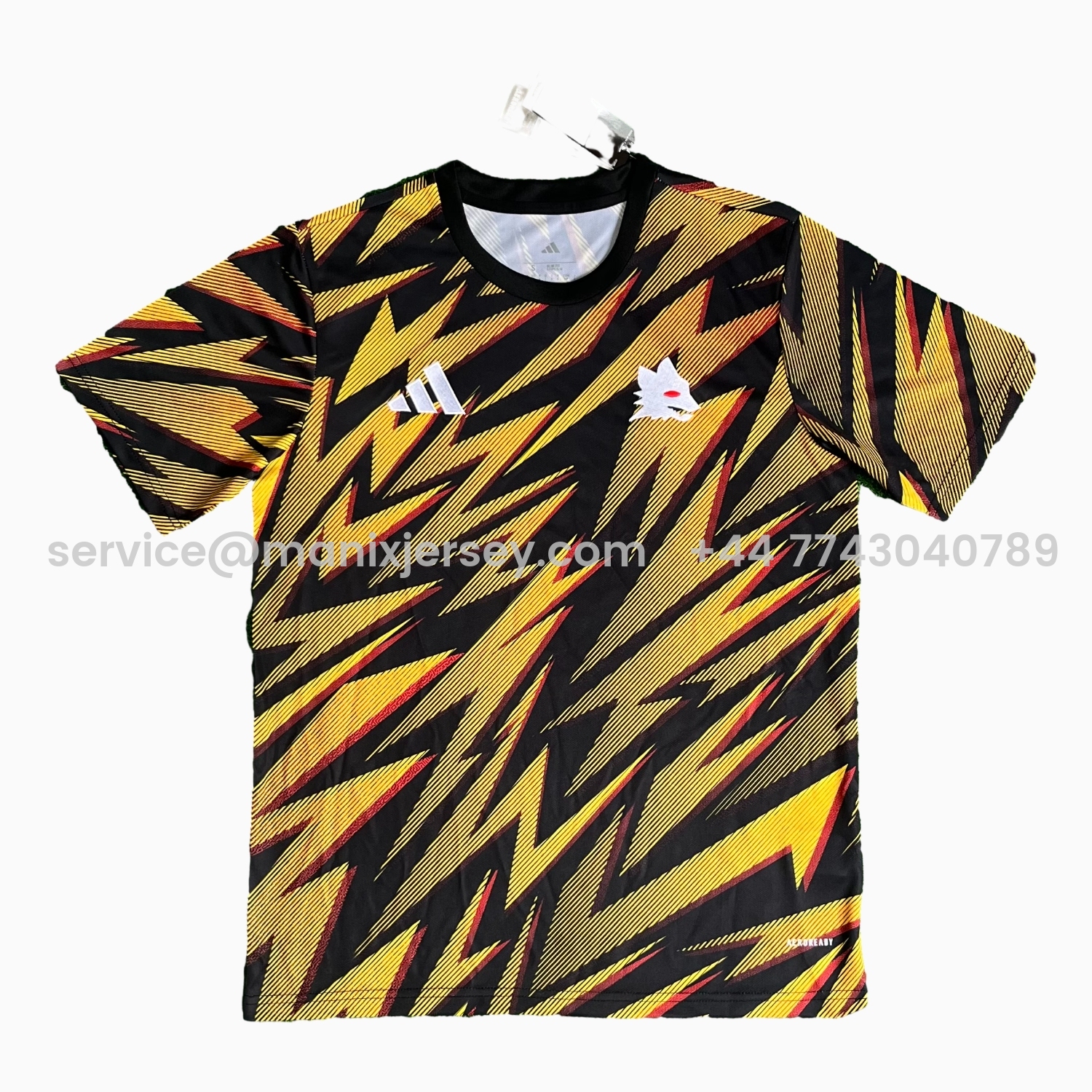 ManixJersey.com | AS Roma 25-26 Yellow Pre-Match Training Jersey - Fans Version -Customize Name, Number and Patch | Worldwide Shipping