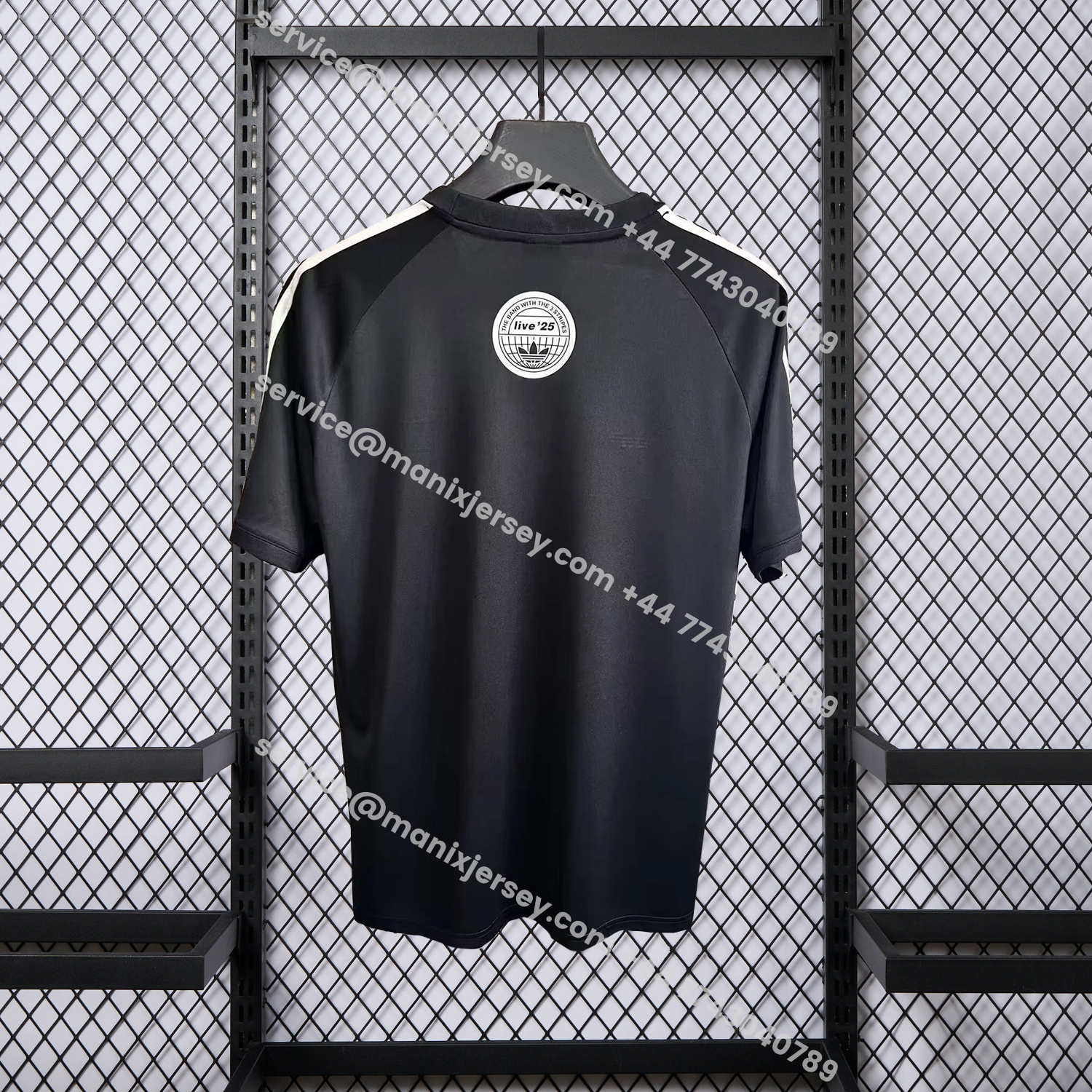 ManixJersey.com | Adidas 25-26 Oasis Originals Tour Black Jersey - Fans Version -Customize Name, Number and Patch | Worldwide Shipping