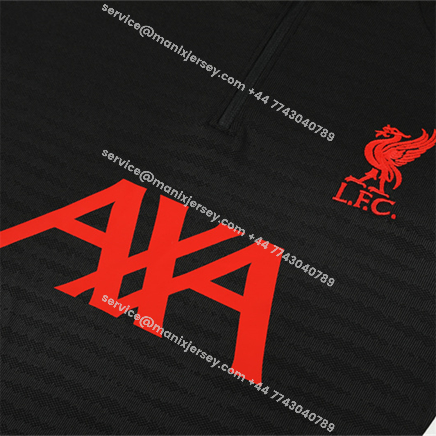 ManixJersey.com | Liver.pool 25-26 Long Sleeve Training Set - Player Version - Black Top & Black Pants -Customize Name, Number and Patch | Worldwide Shipping