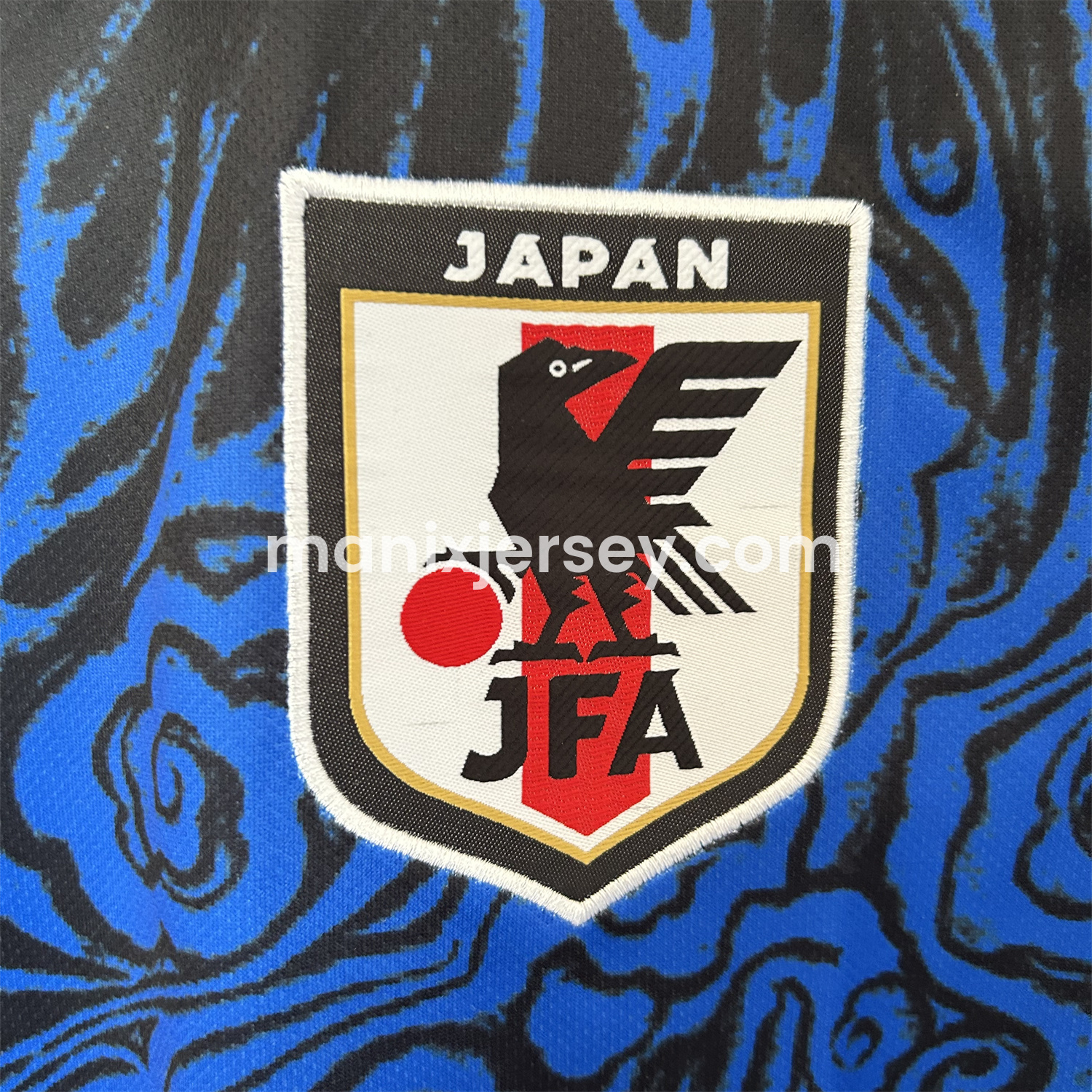ManixJersey.com | Japan 25-26 Y-3 Blue Flame Black Special Jersey - Fans Version -Customize Name, Number and Patch | Worldwide Shipping