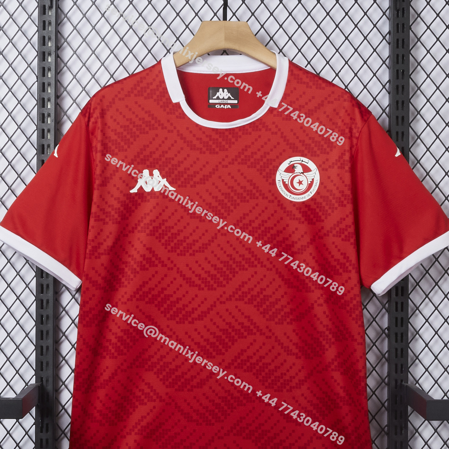ManixJersey.com | Tunisia 2026 Home Red Jersey - Fans Version -Customize Name, Number and Patch | Worldwide Shipping