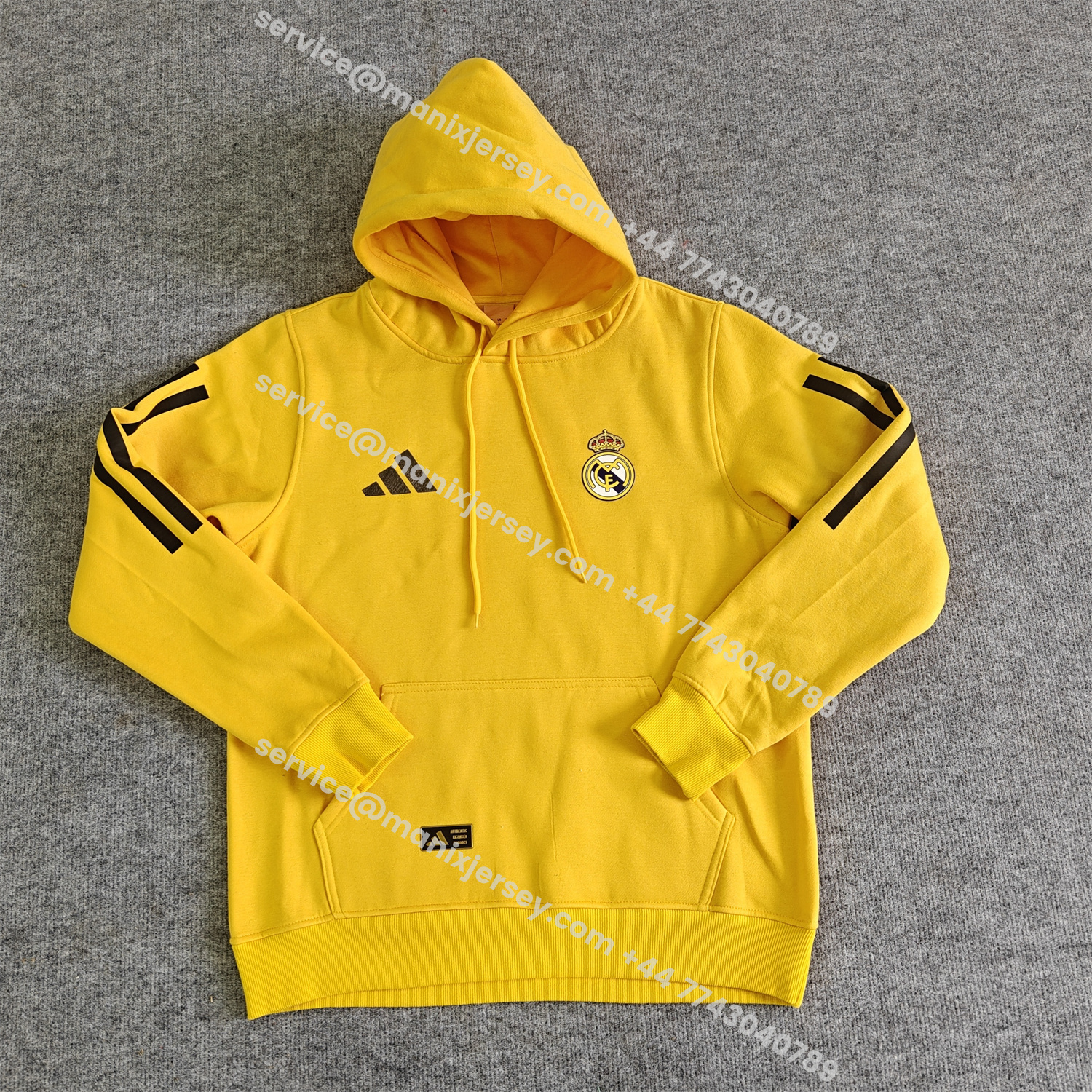 ManixJersey.com | Real Madrid 25-26 Home Unisex Pullover Hoodie -Customize Name, Number and Patch | Worldwide Shipping