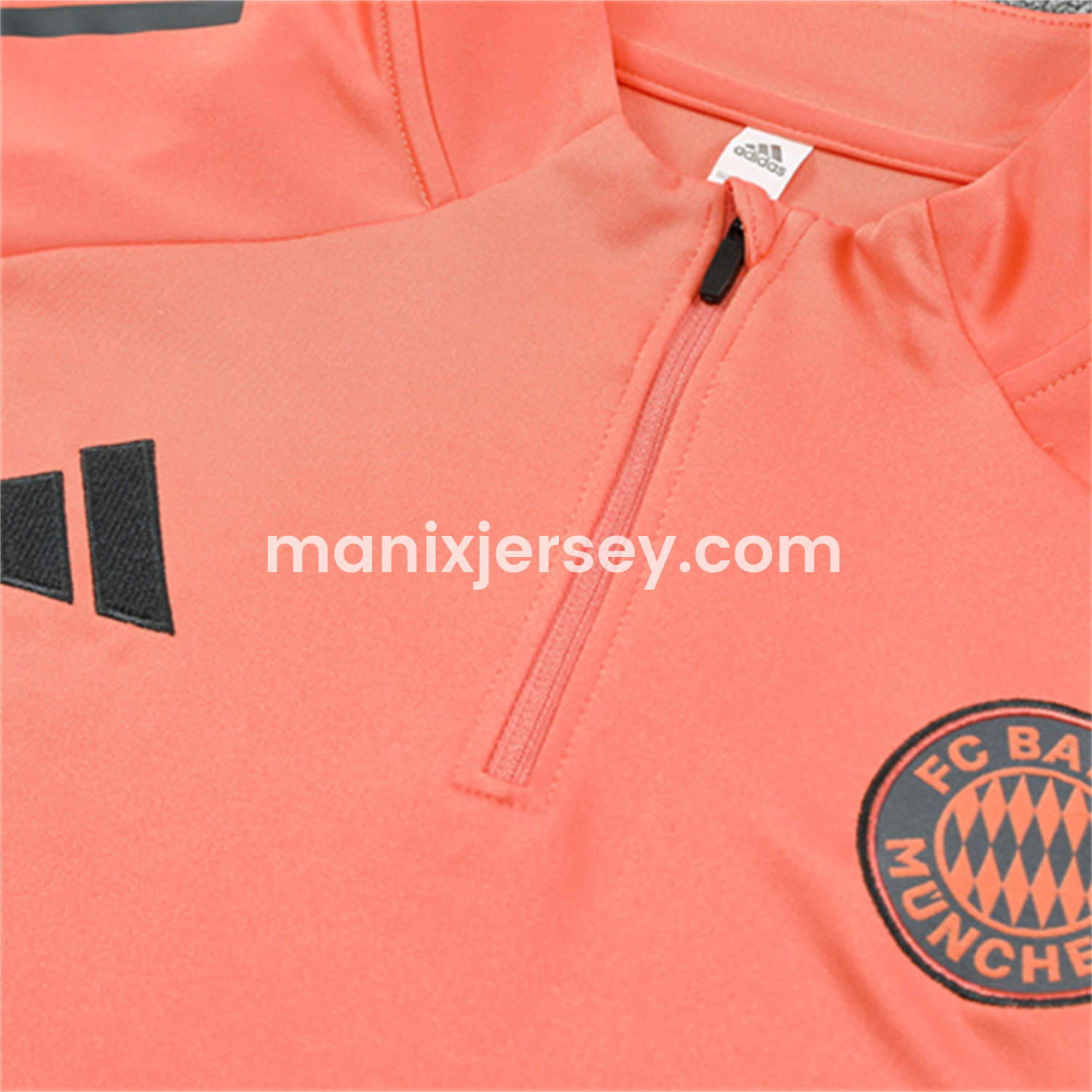 ManixJersey.com | Bayern Munich 25-26 Long Sleeves Training Set - Orange Top & Gray Pants -Customize Name, Number and Patch | Worldwide Shipping
