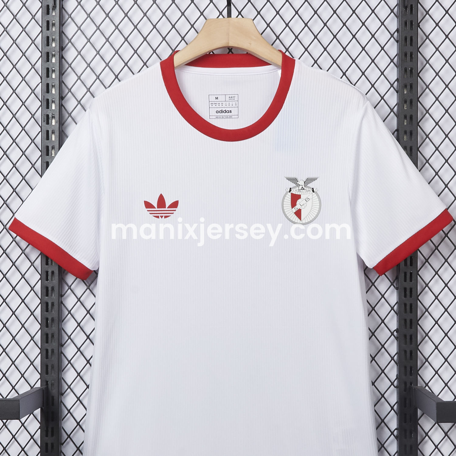ManixJersey.com | Benfica 25-26 White Anniversary Jersey - Fans Version -Customize Name, Number and Patch | Worldwide Shipping