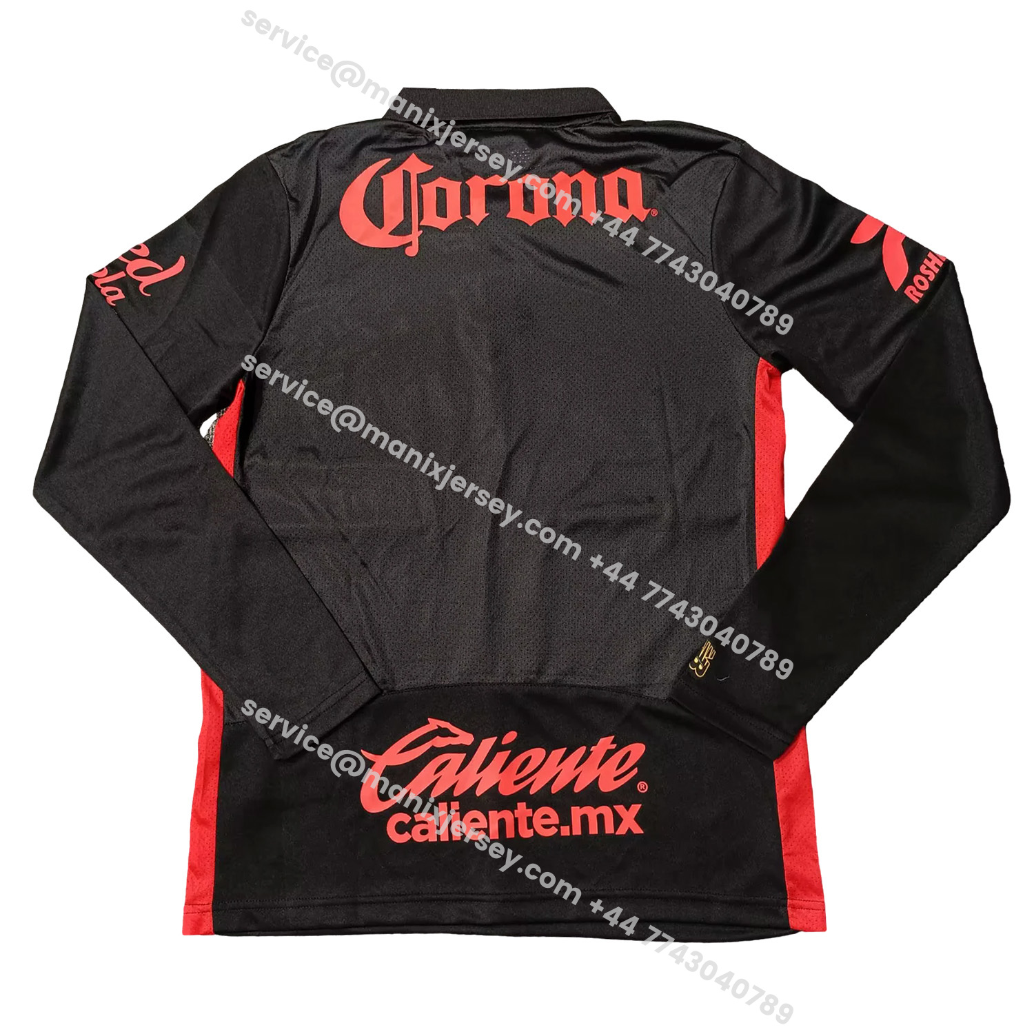 ManixJersey.com | Toluca 25-26 Third Black Long Sleeves Jersey with Star - Player Version -Customize Name, Number and Patch | Worldwide Shipping