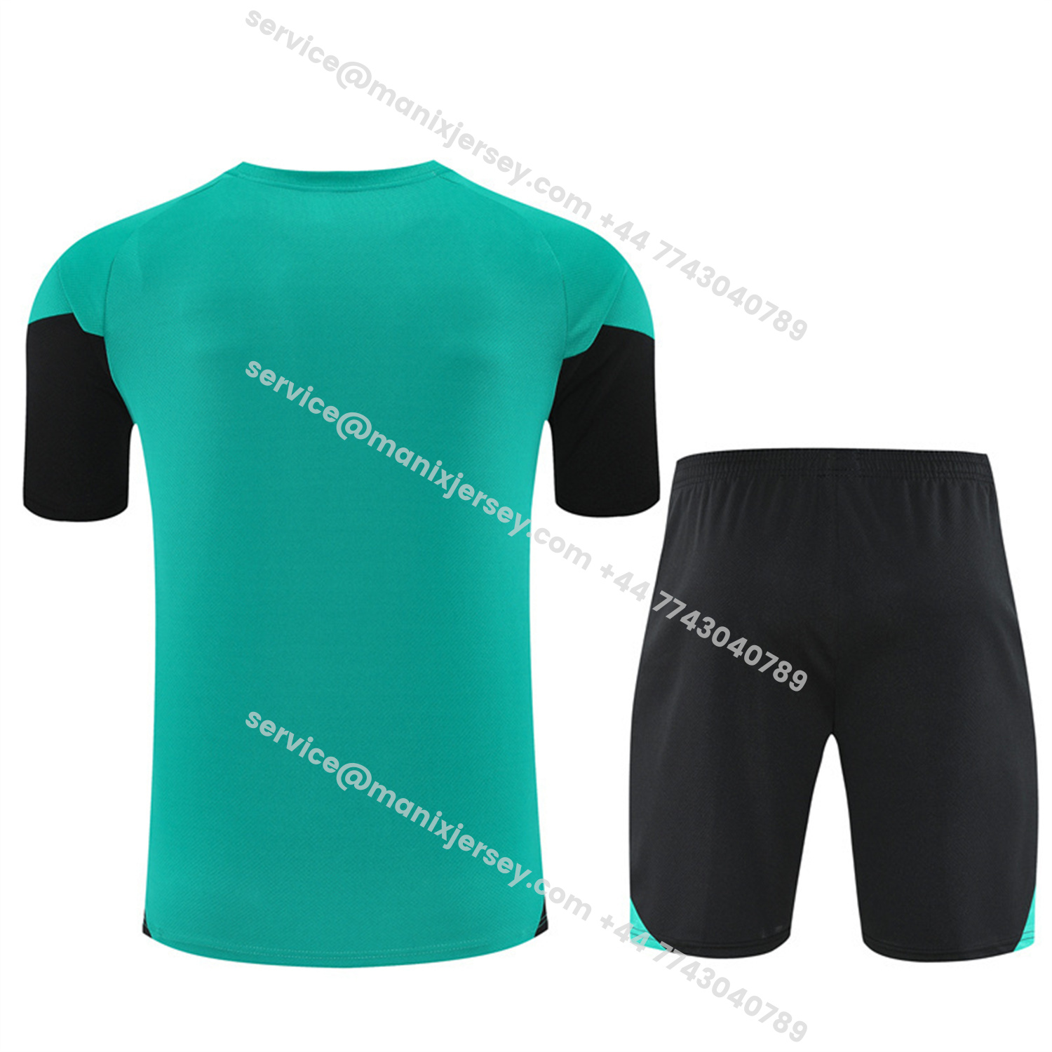 ManixJersey.com | Arsenal 25-26 Short-Sleeve Training Set - Green Top & Black Shorts -Customize Name, Number and Patch | Worldwide Shipping