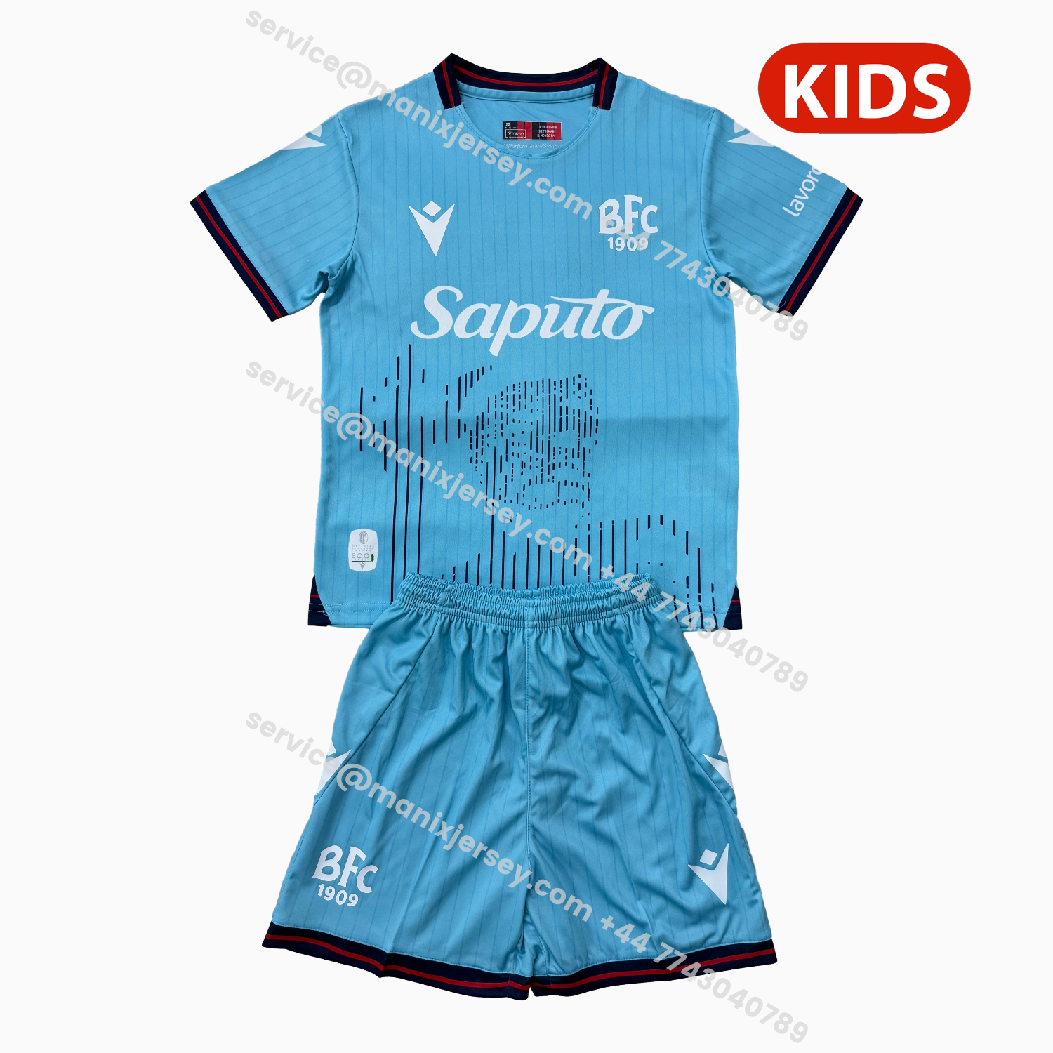 ManixJersey.com | Bologna 25-26 Third Kids Kit -Customize Name, Number and Patch | Worldwide Shipping