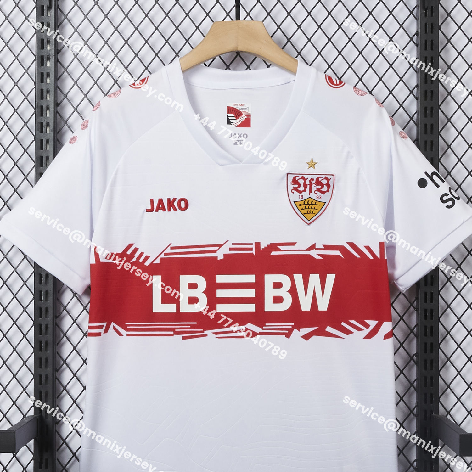ManixJersey.com | VfB Stuttgart 25-26 Home Jersey - Fans Version -Customize Name, Number and Patch | Worldwide Shipping