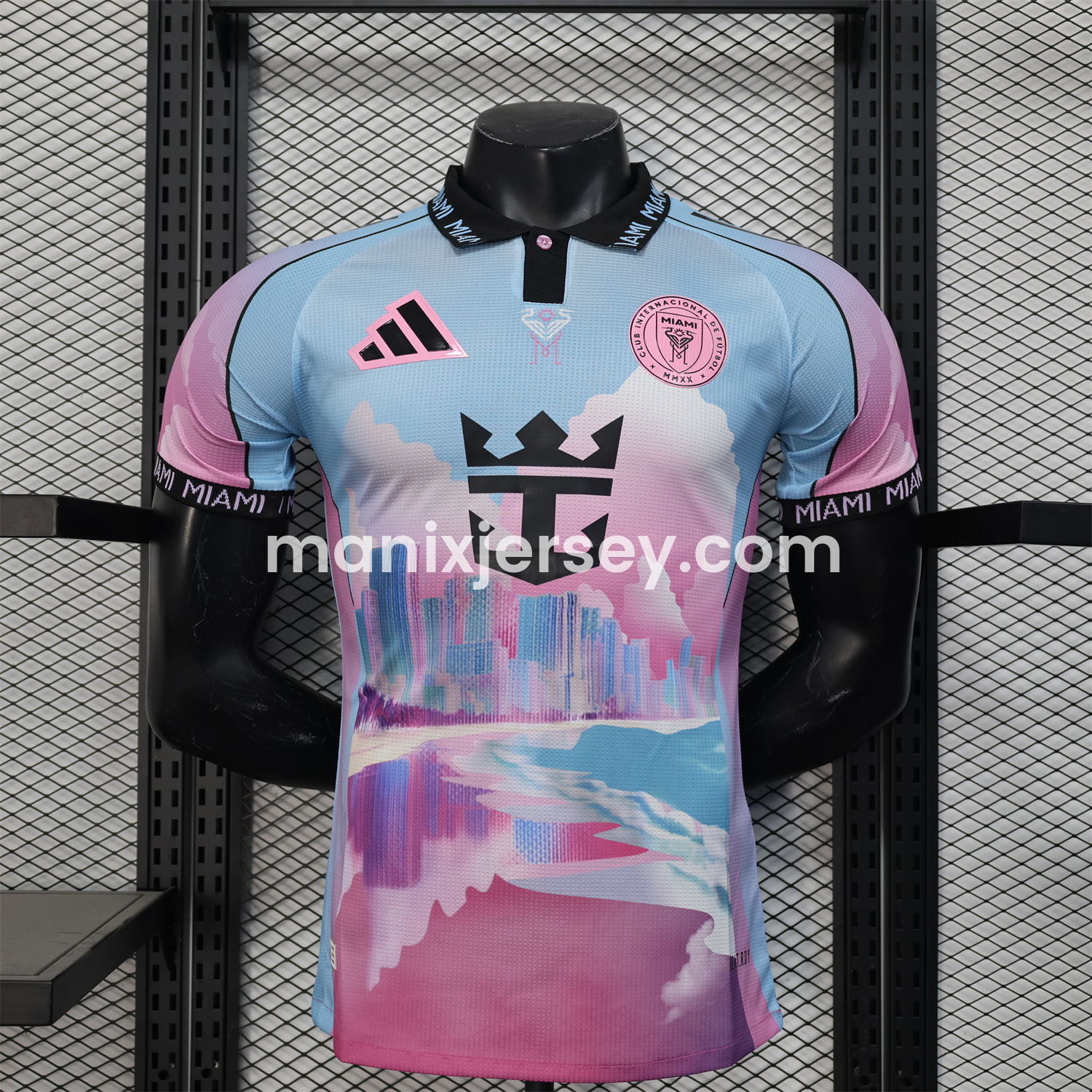 ManixJersey.com | INT M.A.M 2025 Blue City Silhouette Special Edition Jersey - Player Version -Customize Name, Number and Patch | Worldwide Shipping