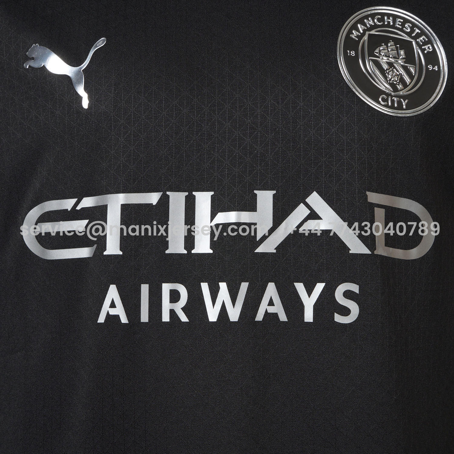 ManixJersey.com | Manchester City 25-26 Away Black Jersey - Player Version -Customize Name, Number and Patch | Worldwide Shipping