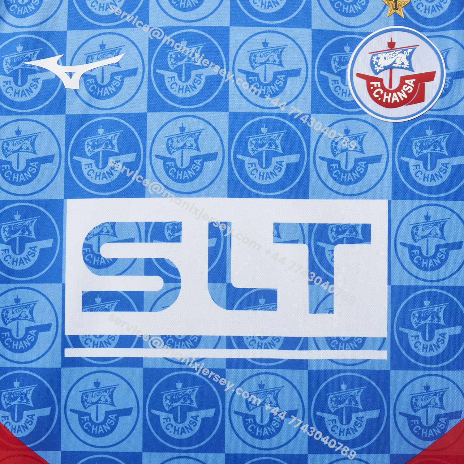 ManixJersey.com | Hansa Rostock 25-26 Home Jersey - Fans Version -Customize Name, Number and Patch | Worldwide Shipping