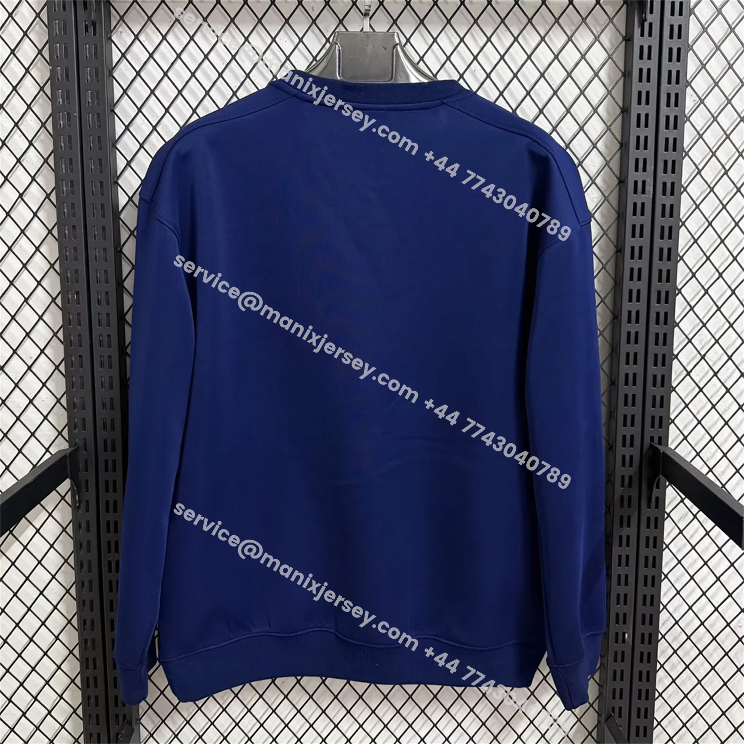 ManixJersey.com | Paris Saint-Germain PSG 25-26 Blue And Red Unisex Pullover Hoodie -Customize Name, Number and Patch | Worldwide Shipping