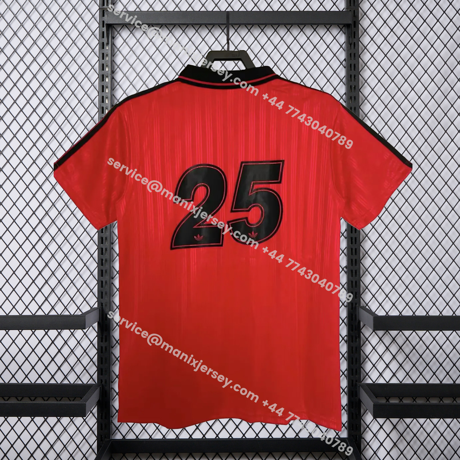 ManixJersey.com | Bohemian 25-26 Oasis Originals Tour Red Jersey With Number 25 - Fans Version -Customize Name, Number and Patch | Worldwide Shipping