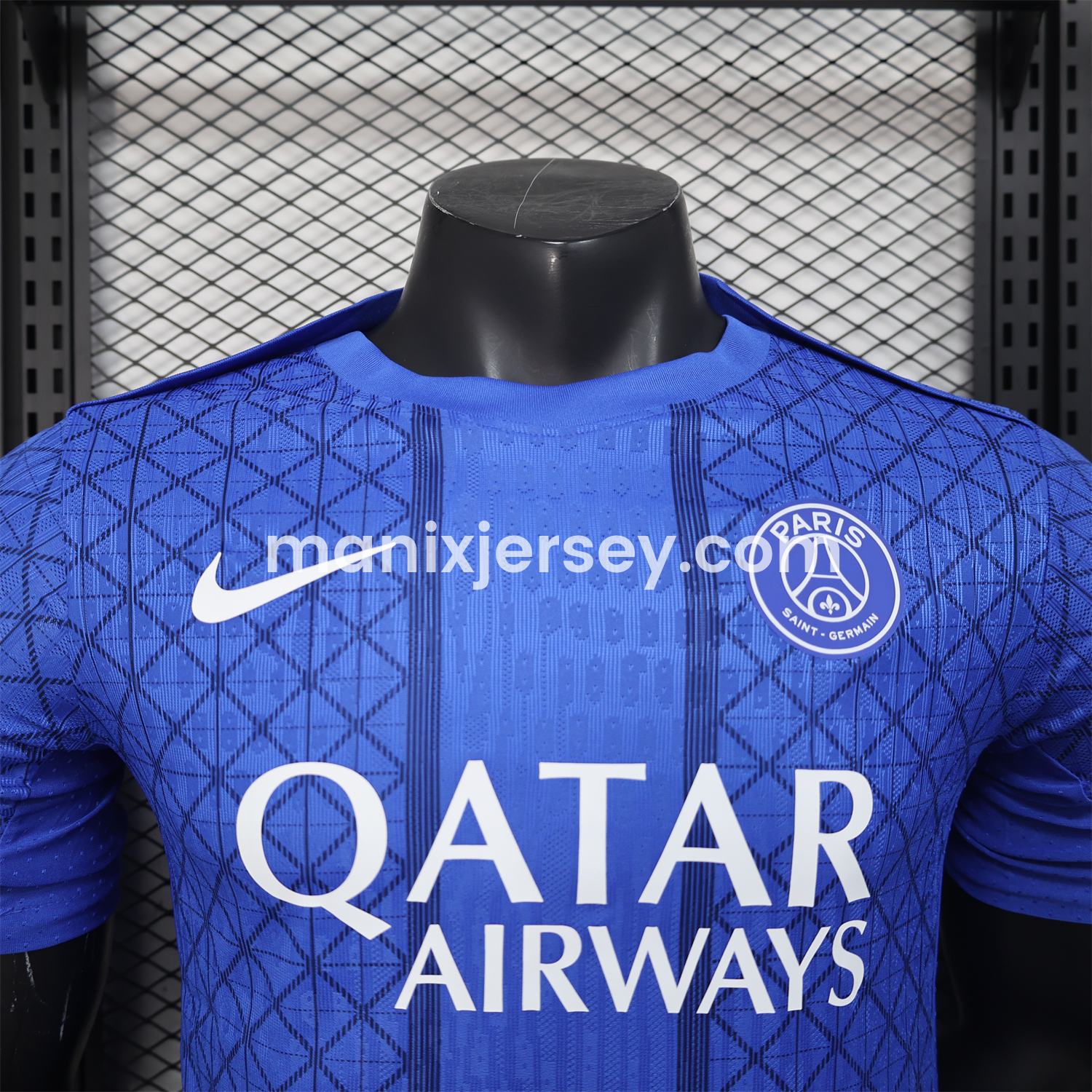 ManixJersey.com | Paris Saint-Germain PSG 25-26 Blue Pre-Match Training Jersey - Player Version -Customize Name, Number and Patch | Worldwide Shipping