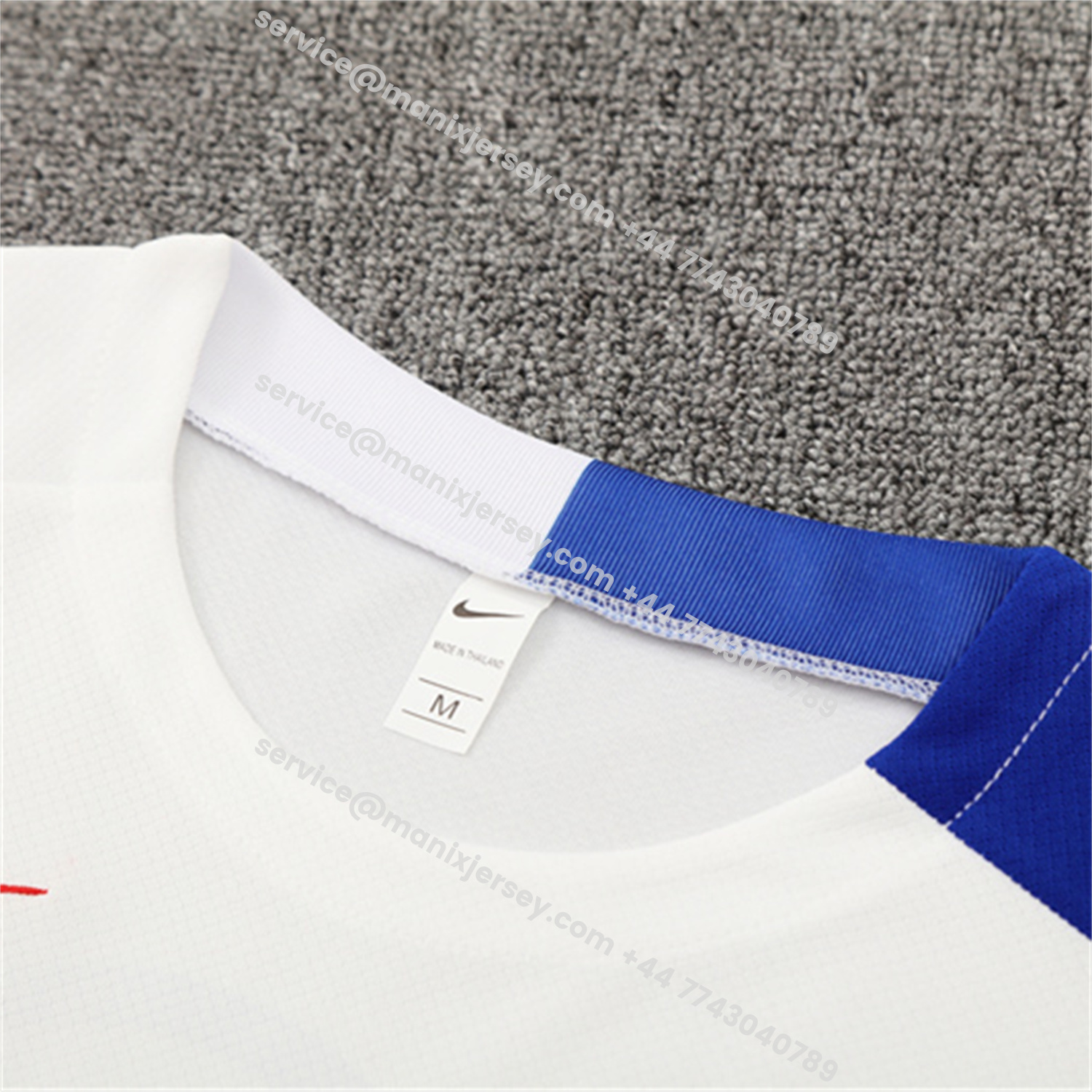 ManixJersey.com | Paris Saint-Germain PSG 25-26 Kids Short-Sleeve Training Set - White Top & Black Shorts -Customize Name, Number and Patch | Worldwide Shipping