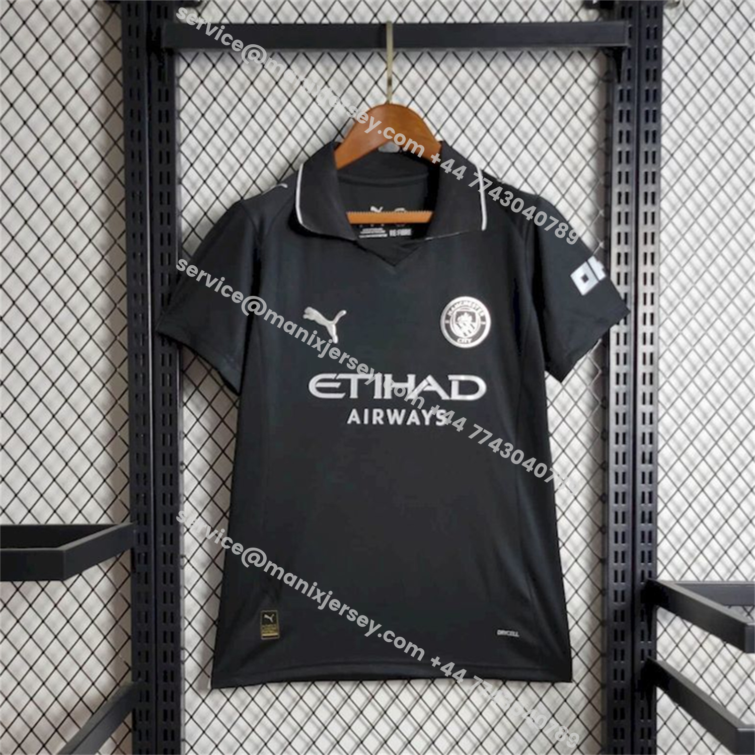 ManixJersey.com | Women's Manchester City 25-26 Away Black Jersey -Customize Name, Number and Patch | Worldwide Shipping