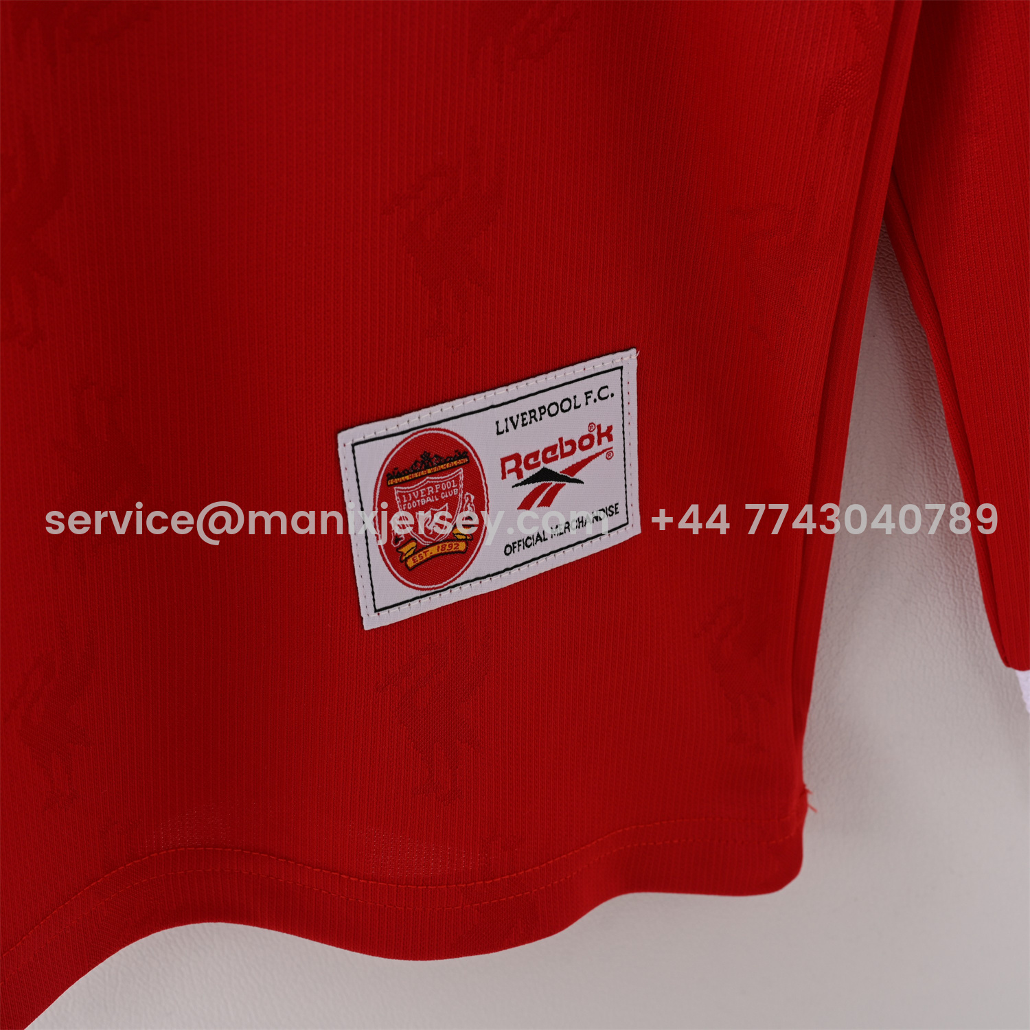 ManixJersey.com | Retro Liver.pool 1996-97 Home Long Sleeves Jersey -Customize Name, Number and Patch | Worldwide Shipping