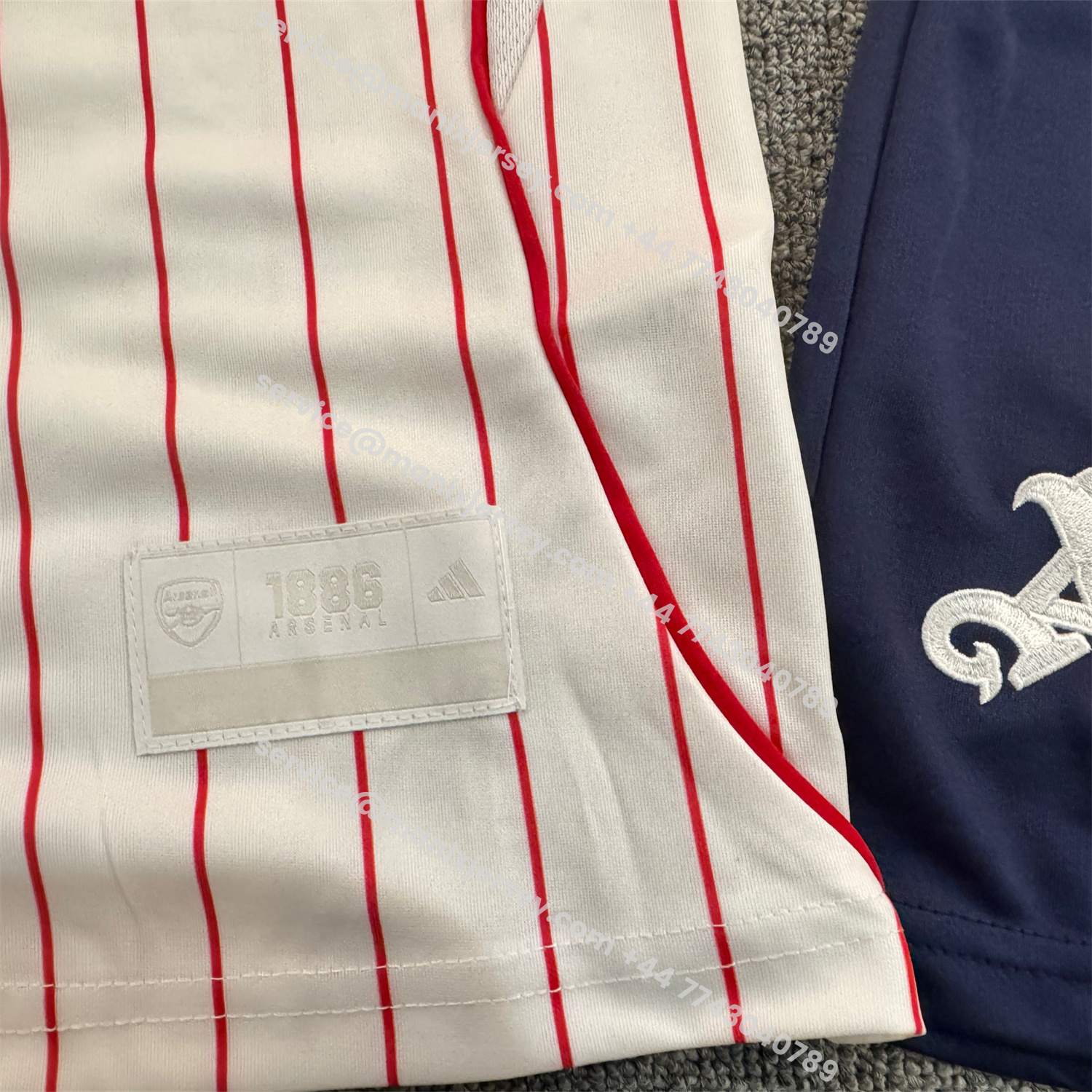 ManixJersey.com | Arsenal 25-26 White Baseball Kids Kit - Player Version -Customize Name, Number and Patch | Worldwide Shipping