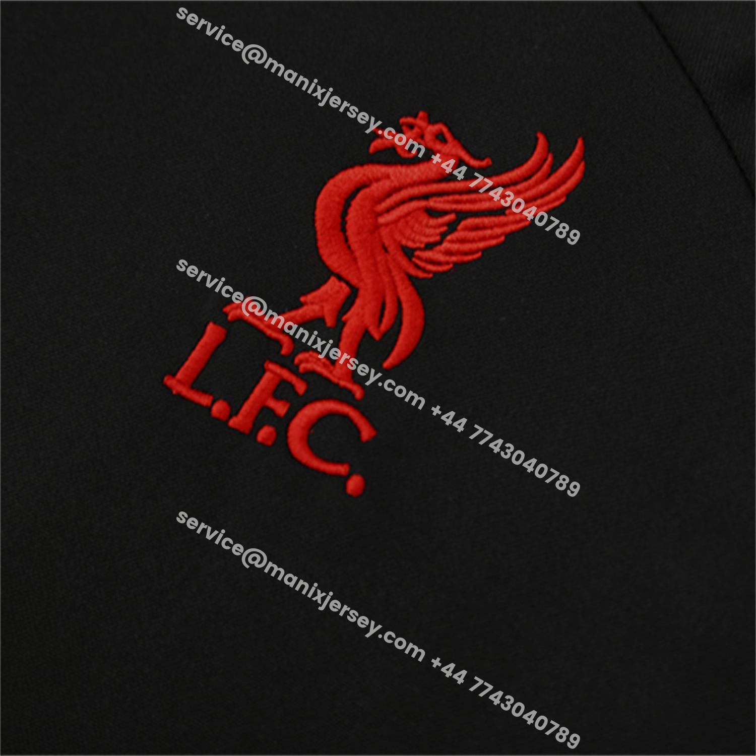 ManixJersey.com | Liver.pool 25-26 Long Sleeve Training Set - Black Top & Black Pants -Customize Name, Number and Patch | Worldwide Shipping