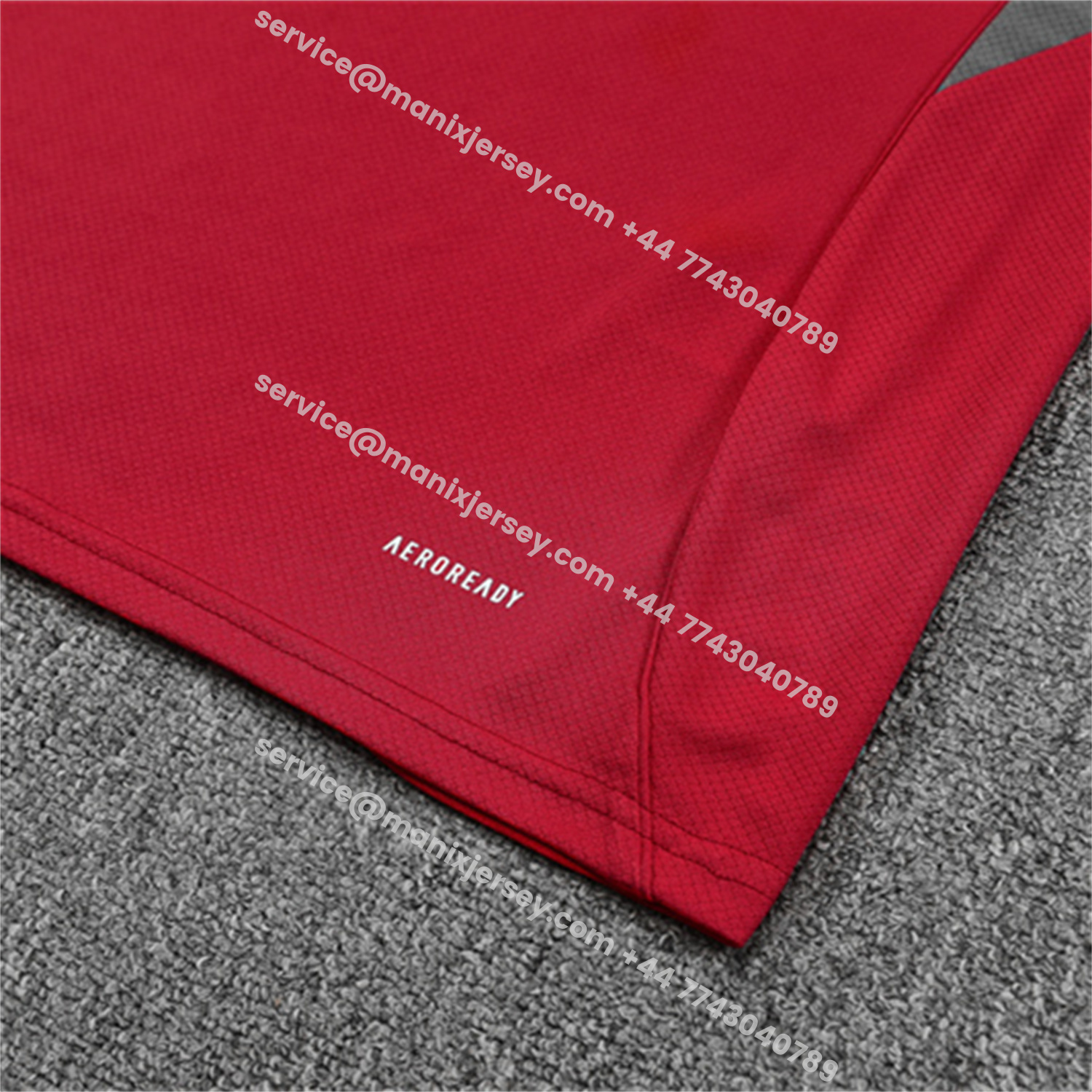 ManixJersey.com | Arsenal 25-26 Kids Short-Sleeve Training Set - Red Top & Green Shorts -Customize Name, Number and Patch | Worldwide Shipping