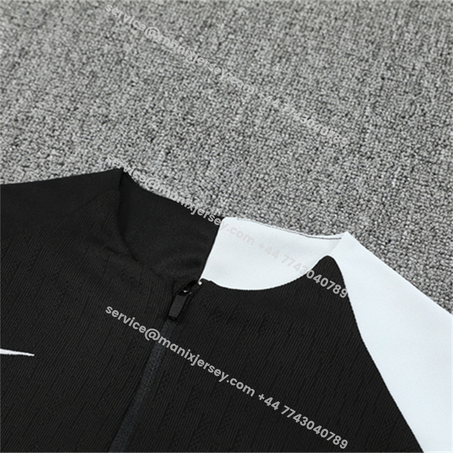 ManixJersey.com | C.H.E.L.S.E.A 25-26 Kids Long Sleeve Training Set - Player Version - Black Top and Black Pants -Customize Name, Number and Patch | Worldwide Shipping