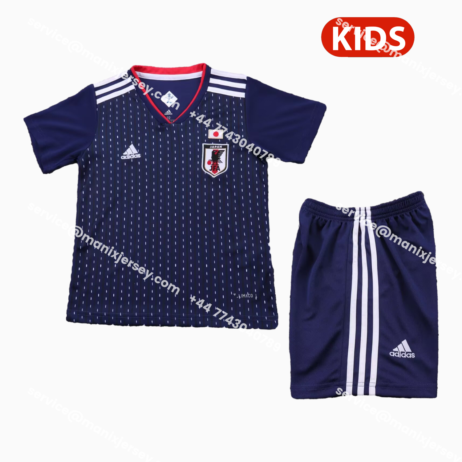 ManixJersey.com | Retro Japan 2018 Home Kids Kit -Customize Name, Number and Patch | Worldwide Shipping
