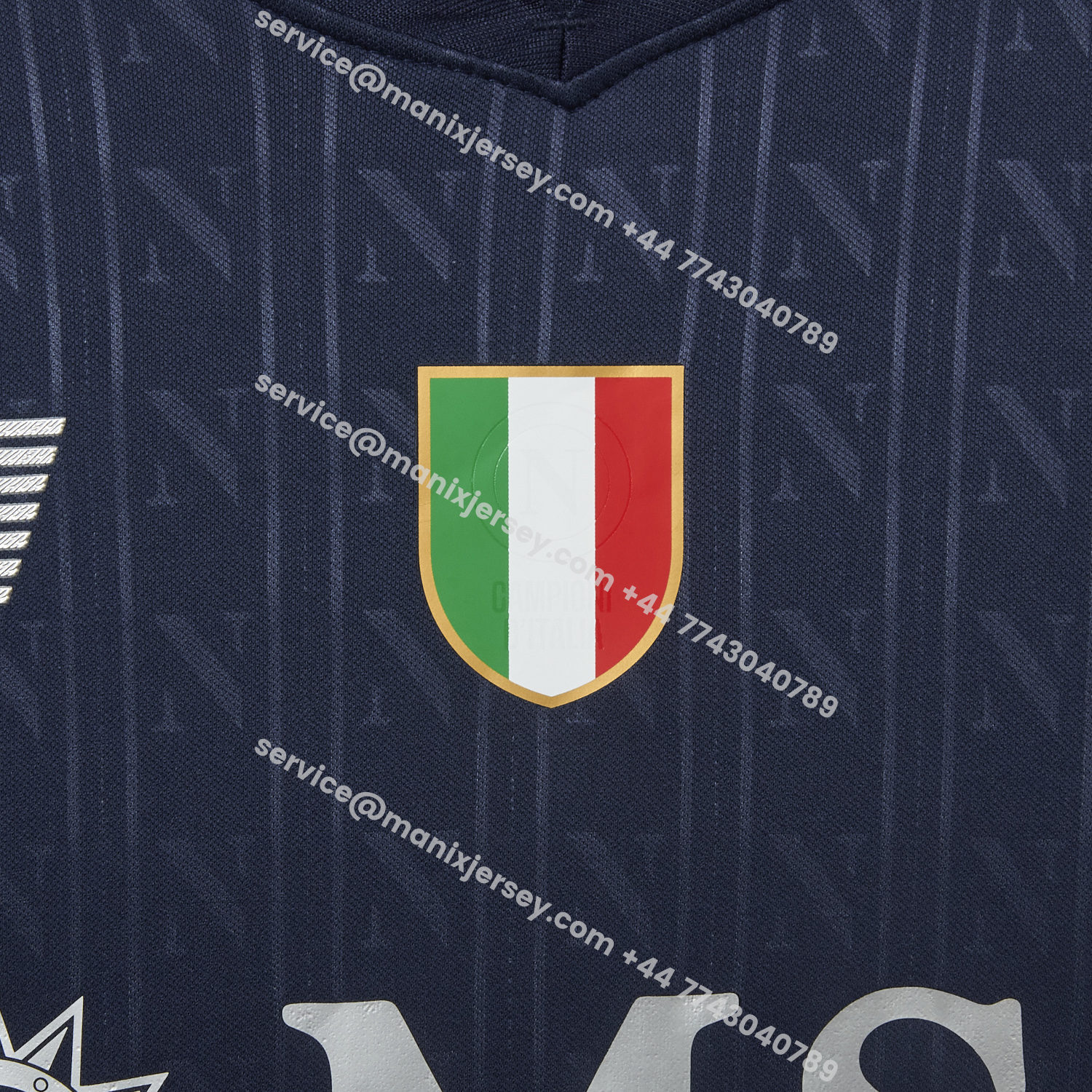 ManixJersey.com | Napoli 25-26 European Third Deep Blue Jersey - Fans Version -Customize Name, Number and Patch | Worldwide Shipping
