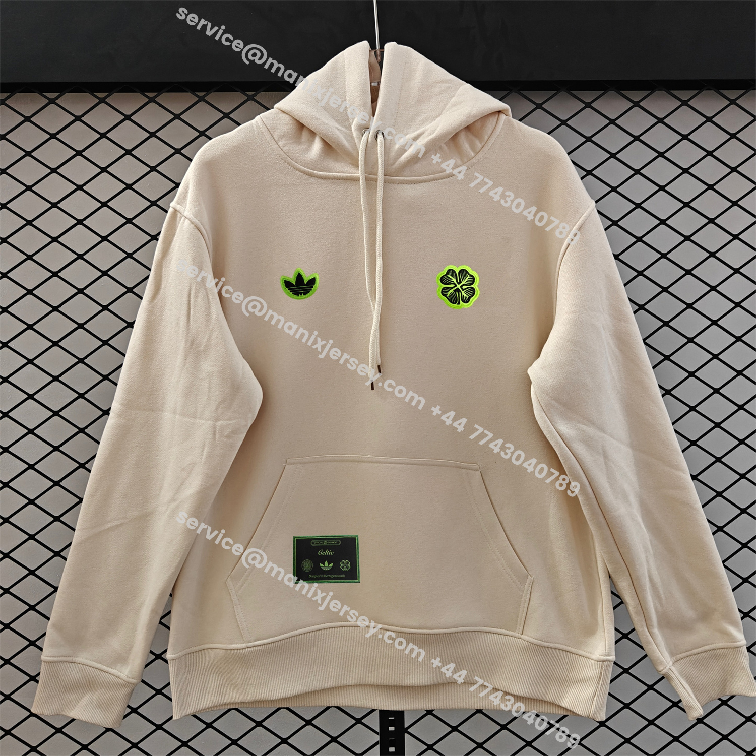 ManixJersey.com | Celtic 25-26 Originals Terrace Icon Unisex Pullover Hoodie -Customize Name, Number and Patch | Worldwide Shipping