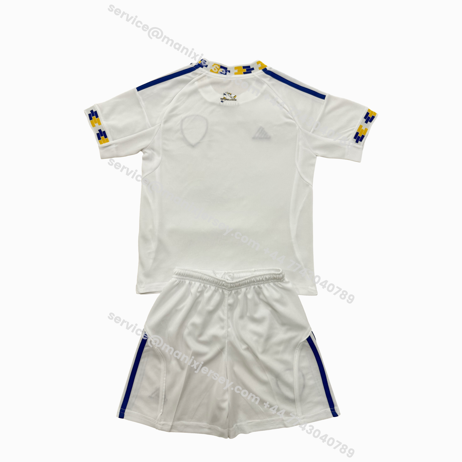 ManixJersey.com | Leeds United 25-26 Home Men's Adult Jersey Set - Fans Version -Customize Name, Number and Patch | Worldwide Shipping