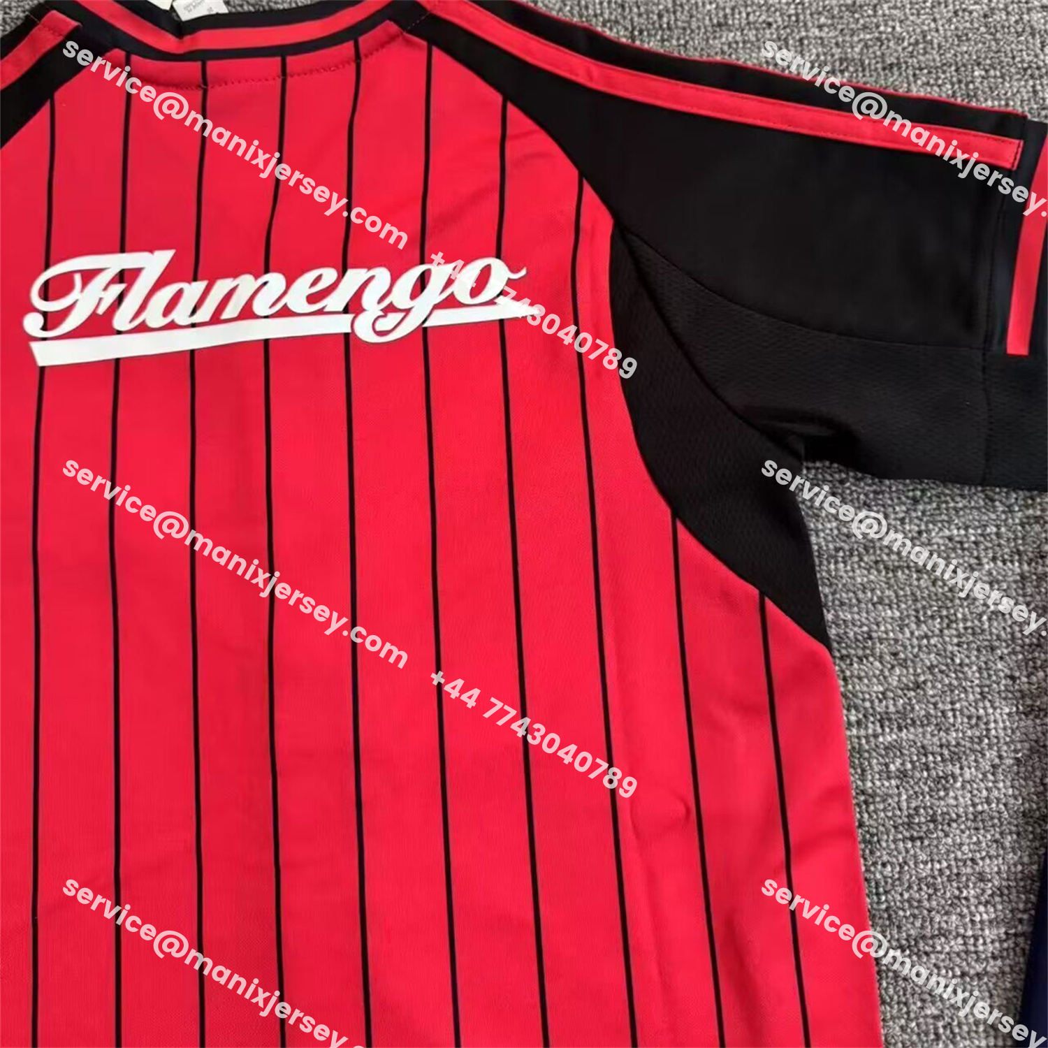 ManixJersey.com | Flamengo 25-26 Baseball Kids Kit -Customize Name, Number and Patch | Worldwide Shipping