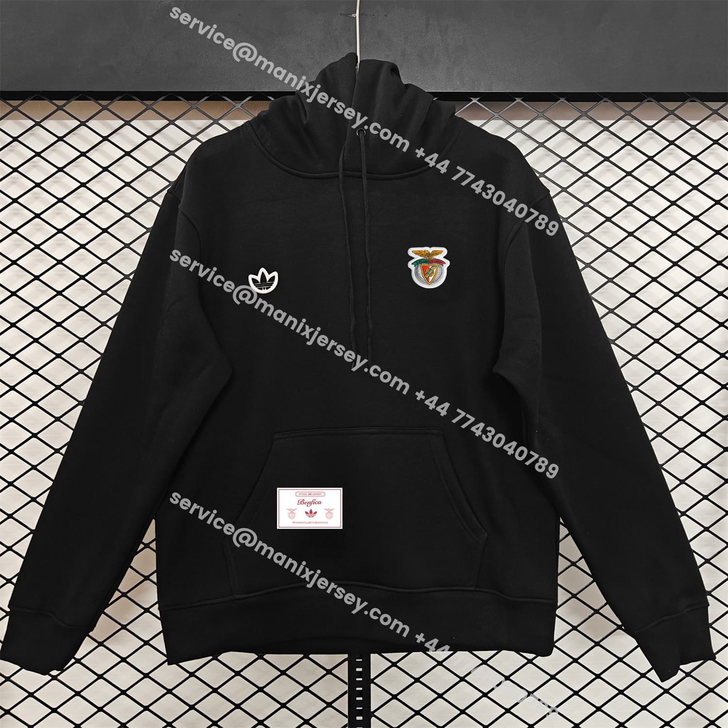 ManixJersey.com | Benfica 25-26 Originals Terrace Icon Unisex Pullover Hoodie -Customize Name, Number and Patch | Worldwide Shipping