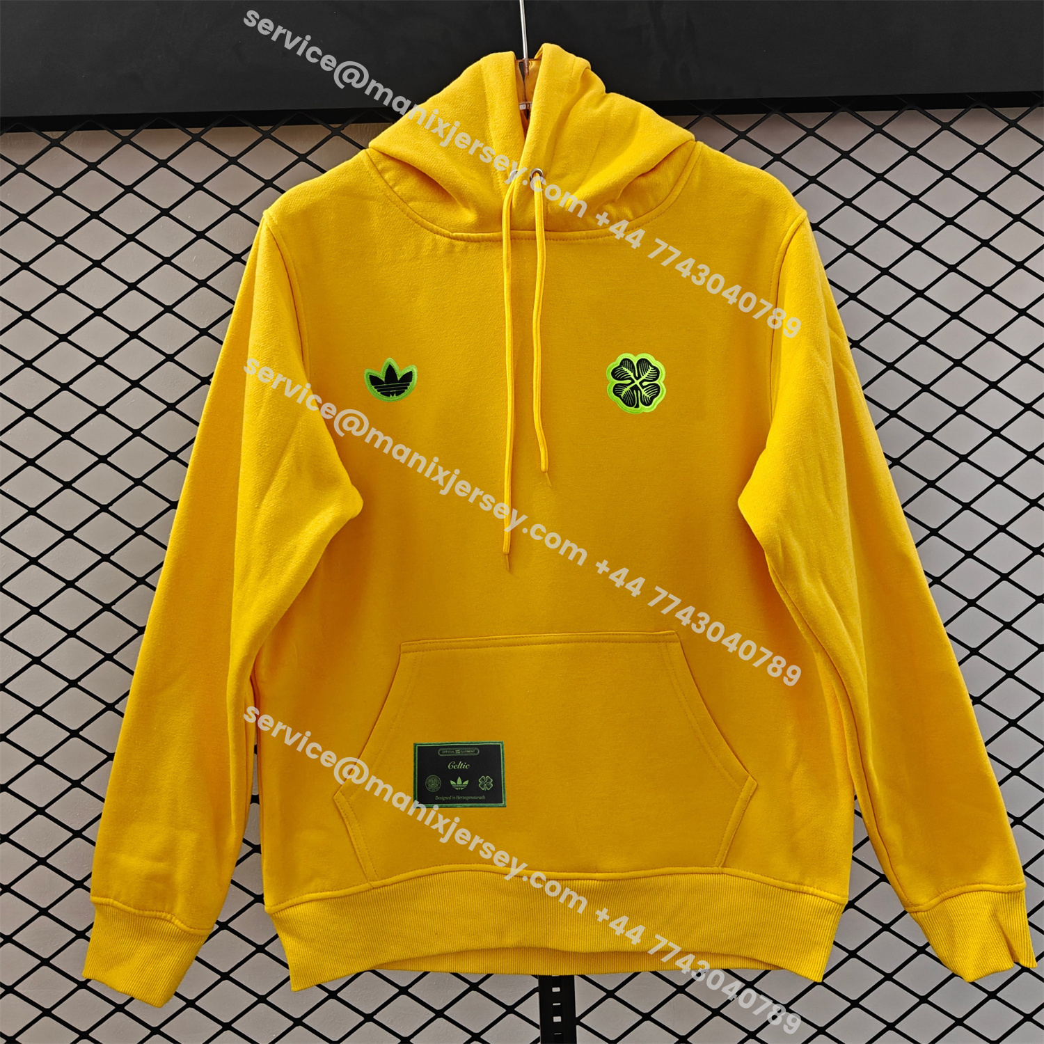 ManixJersey.com | Celtic 25-26 Originals Terrace Icon Unisex Pullover Hoodie -Customize Name, Number and Patch | Worldwide Shipping