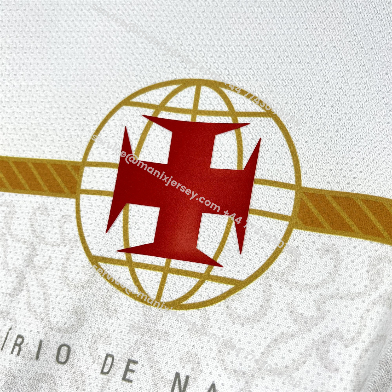 ManixJersey.com | Vasco da Gama 25-26 Yellow Lines White Jersey - Fans Version -Customize Name, Number and Patch | Worldwide Shipping