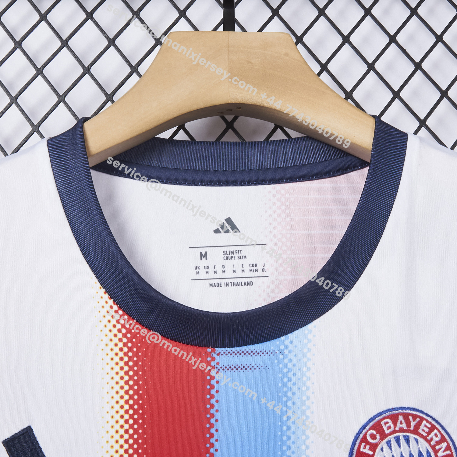 ManixJersey.com | Bayern Munich 25-26 Pre-Match Training Jersey - Fans Version -Customize Name, Number and Patch | Worldwide Shipping