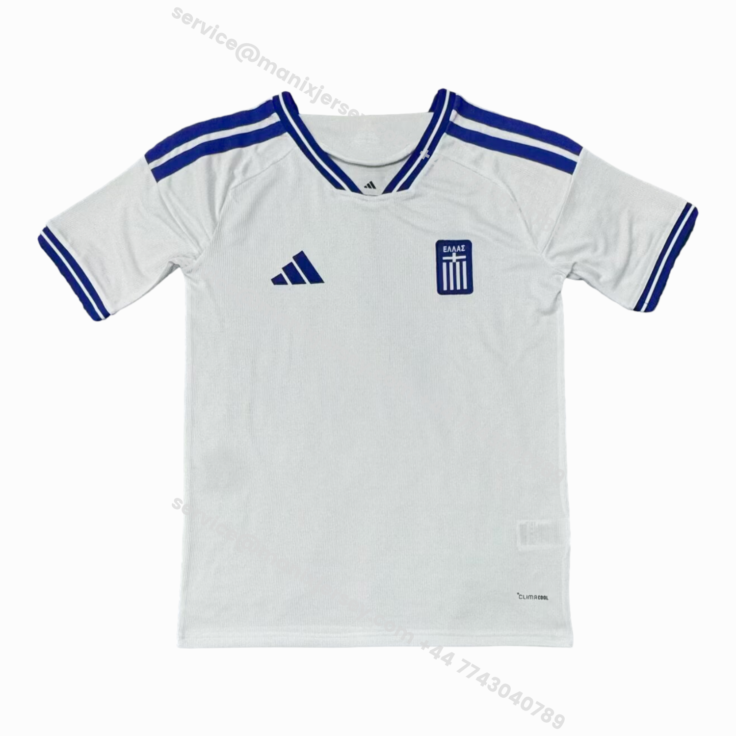 ManixJersey.com | Greece 2026 Home Jersey - Fans Version -Customize Name, Number and Patch | Worldwide Shipping