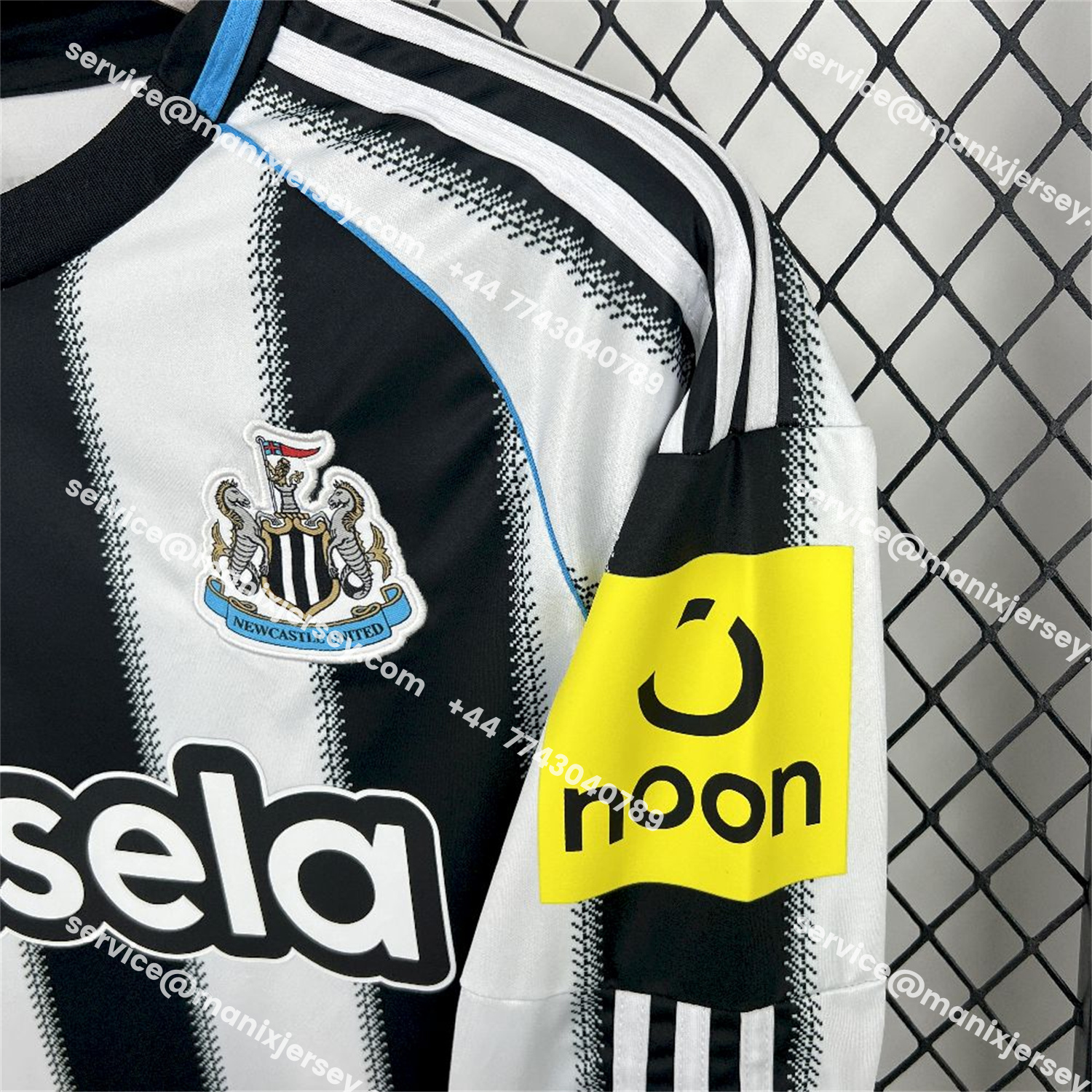 ManixJersey.com | Newcastle United 25-26 Home Long Sleeves Jersey - Fans Version -Customize Name, Number and Patch | Worldwide Shipping
