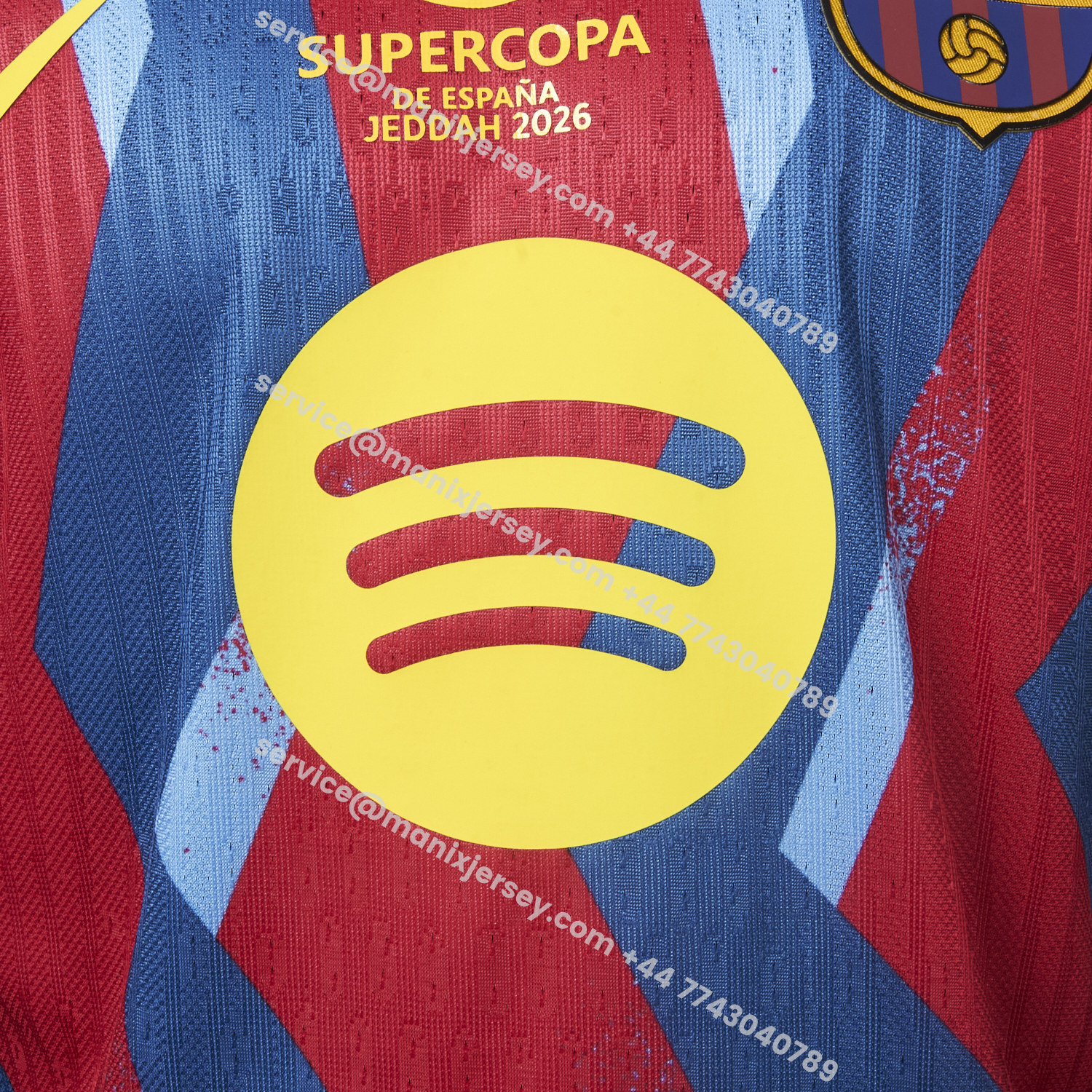 ManixJersey.com | Barcelona 25-26 Supercopa De España Fourth Jersey - Player Version -Customize Name, Number and Patch | Worldwide Shipping