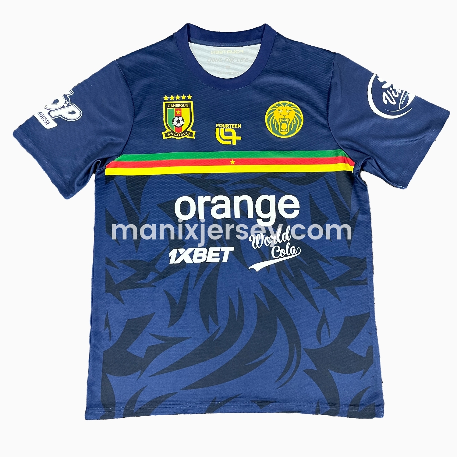 ManixJersey.com | Cameroon 25-26 Blue Training Jersey - Fans Version -Customize Name, Number and Patch | Worldwide Shipping