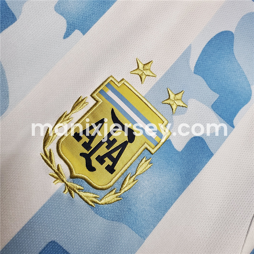ManixJersey.com | Retro Argentina 2021 Home Stadium Jersey -Customize Name, Number and Patch | Worldwide Shipping