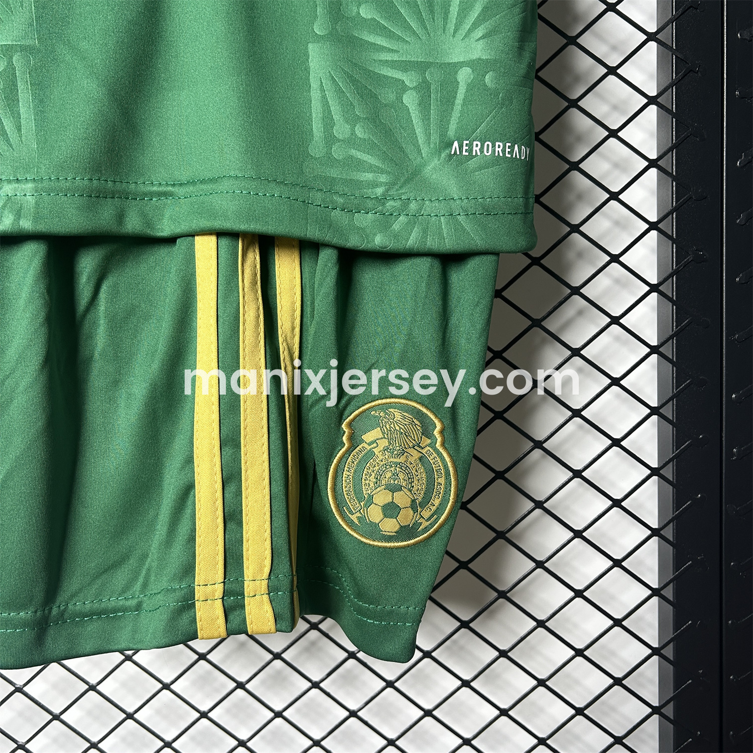 ManixJersey.com | Mexico 2025 Gold Cup Green Kids Kit -Customize Name, Number and Patch | Worldwide Shipping