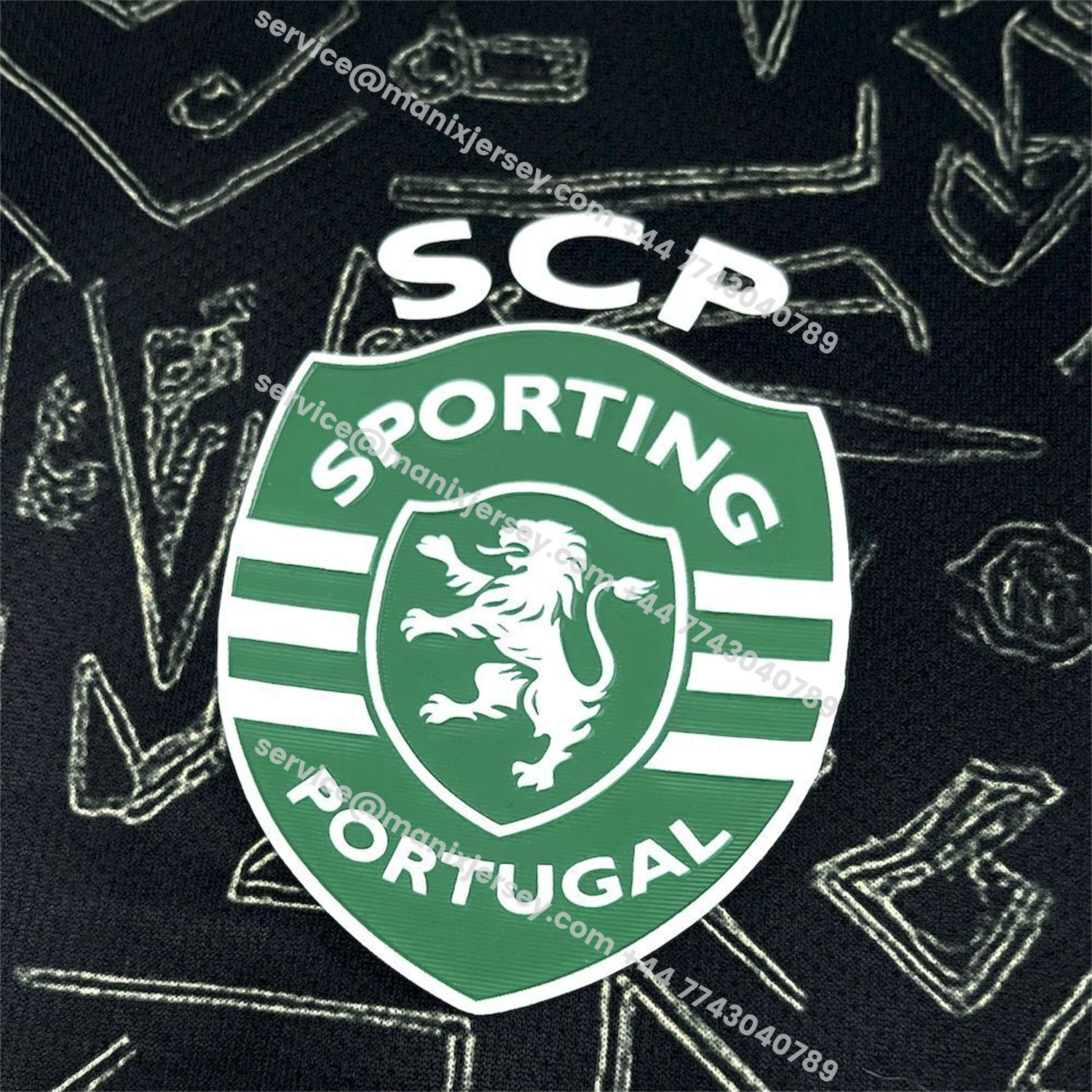 ManixJersey.com | Sporting CP 25-26 Symbol Design Black Special Jersey - Fans Version -Customize Name, Number and Patch | Worldwide Shipping