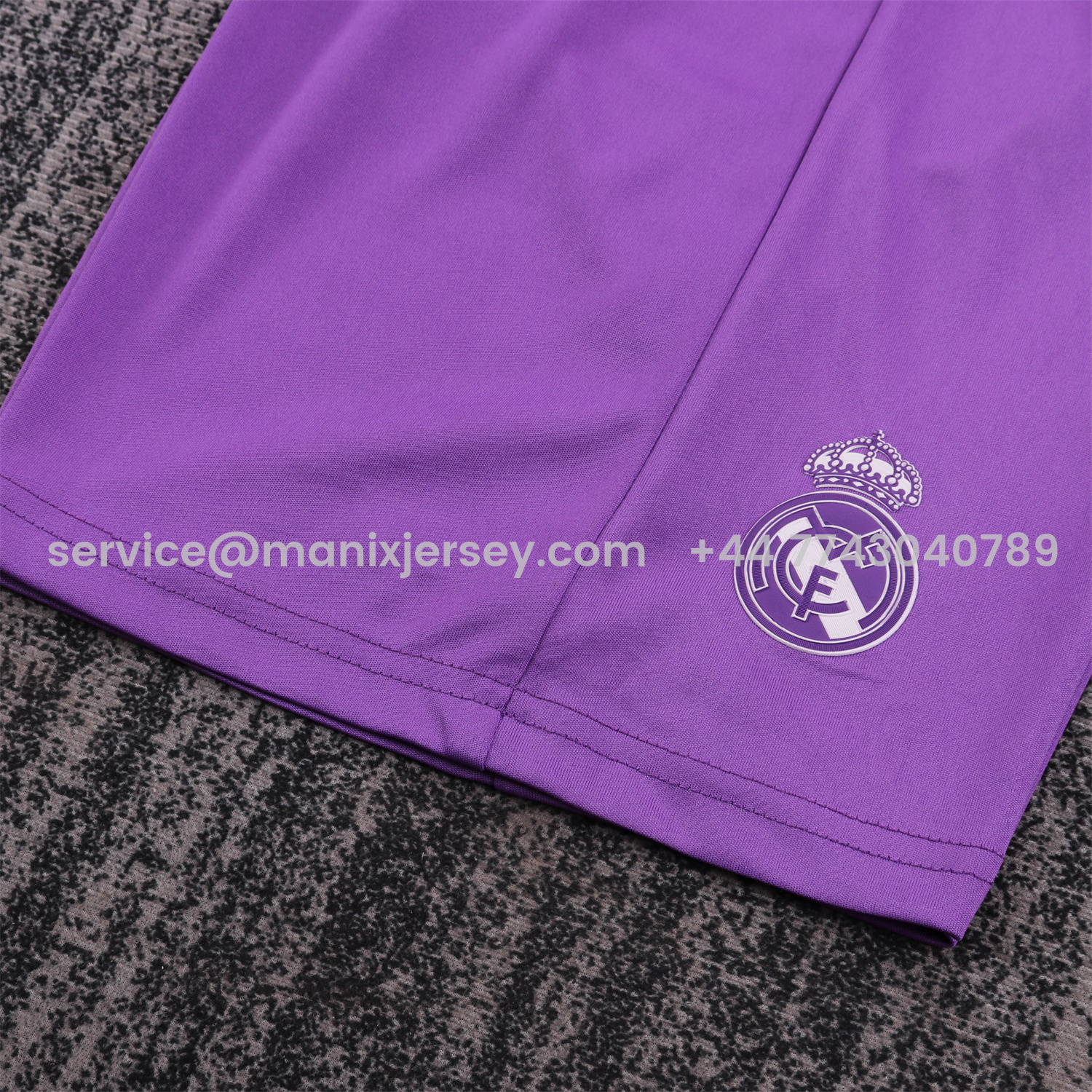 ManixJersey.com | Retro Real Madrid 16-17 Away Purple Long Sleeves Kids Kit -Customize Name, Number and Patch | Worldwide Shipping