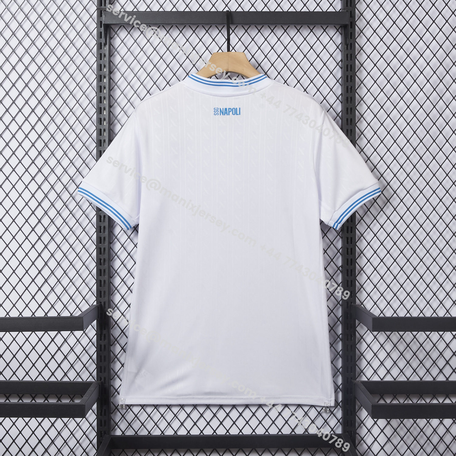 ManixJersey.com | Napoli 25-26 European Away White Jersey - Fans Version -Customize Name, Number and Patch | Worldwide Shipping