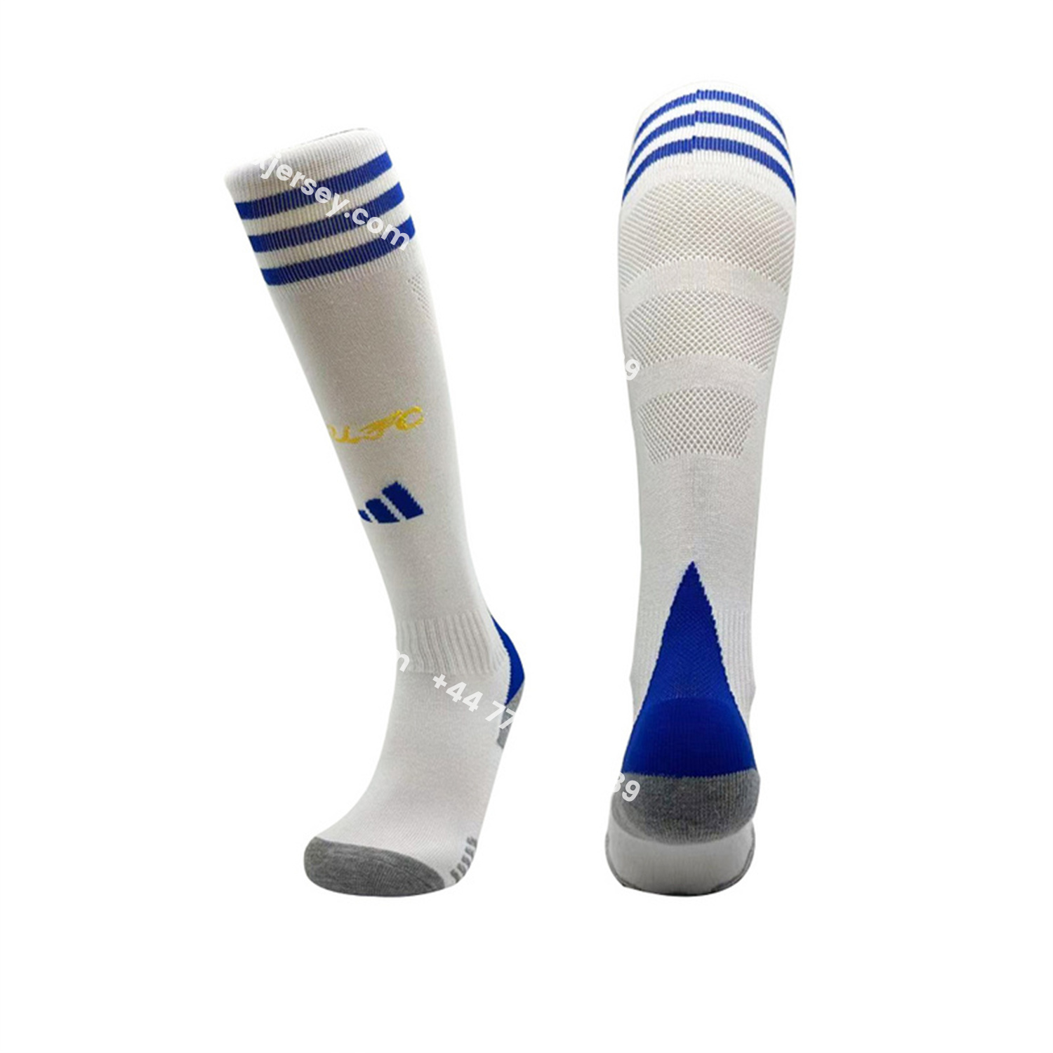 ManixJersey.com | Leeds United 25-26 Home Socks - White -Customize Name, Number and Patch | Worldwide Shipping