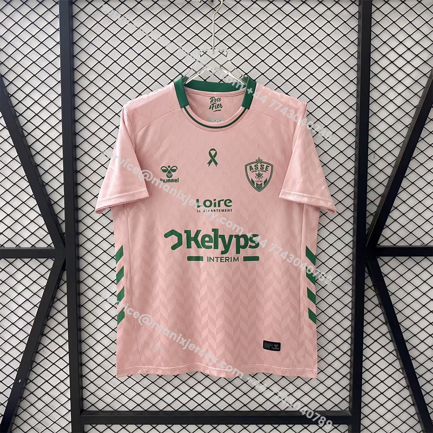 ManixJersey.com | AS Saint-Etienne 25-26 October Pink Special Jersey - Fans Version -Customize Name, Number and Patch | Worldwide Shipping